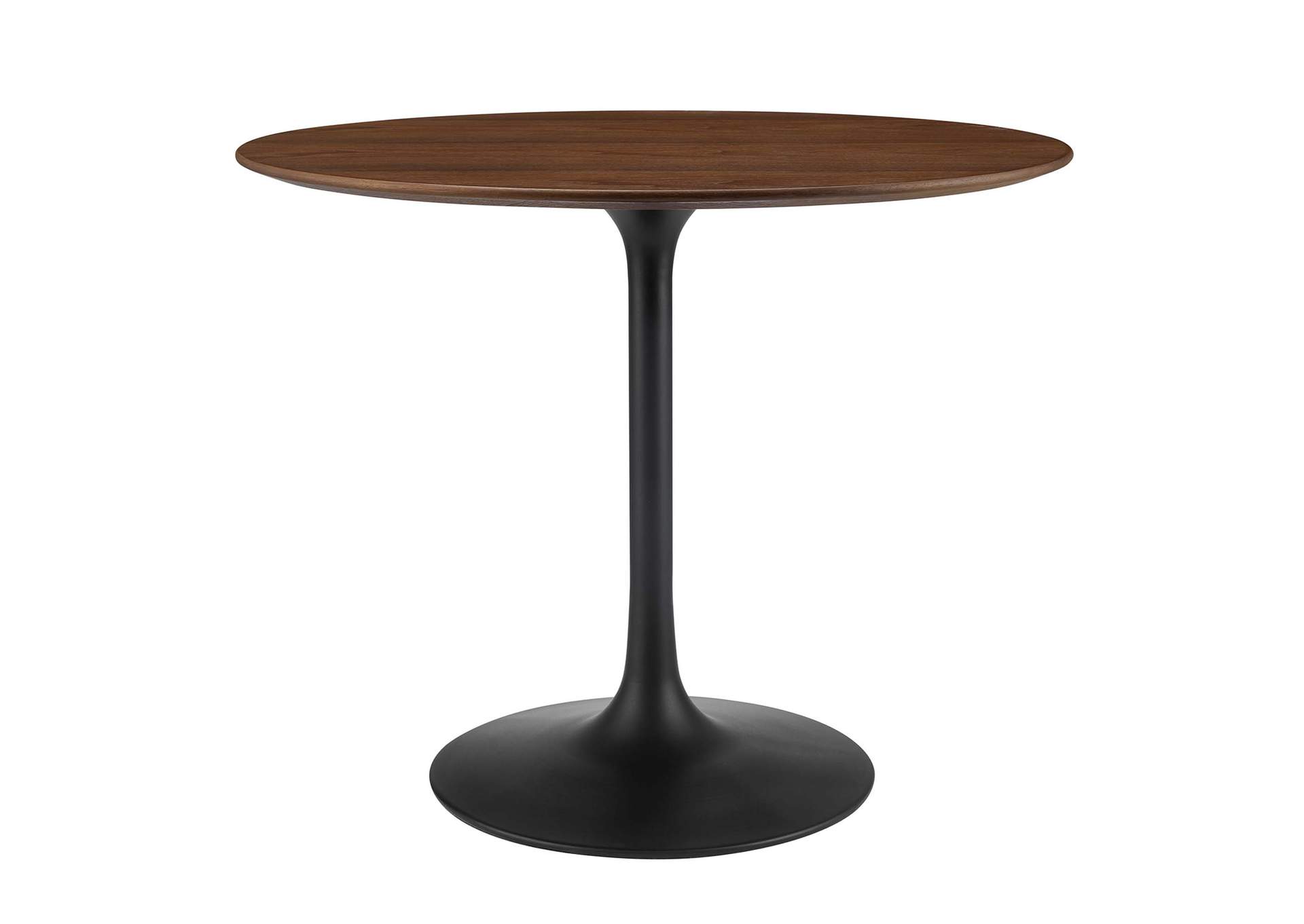 Black Walnut Lippa 36" Round Walnut Dining Table,Modway