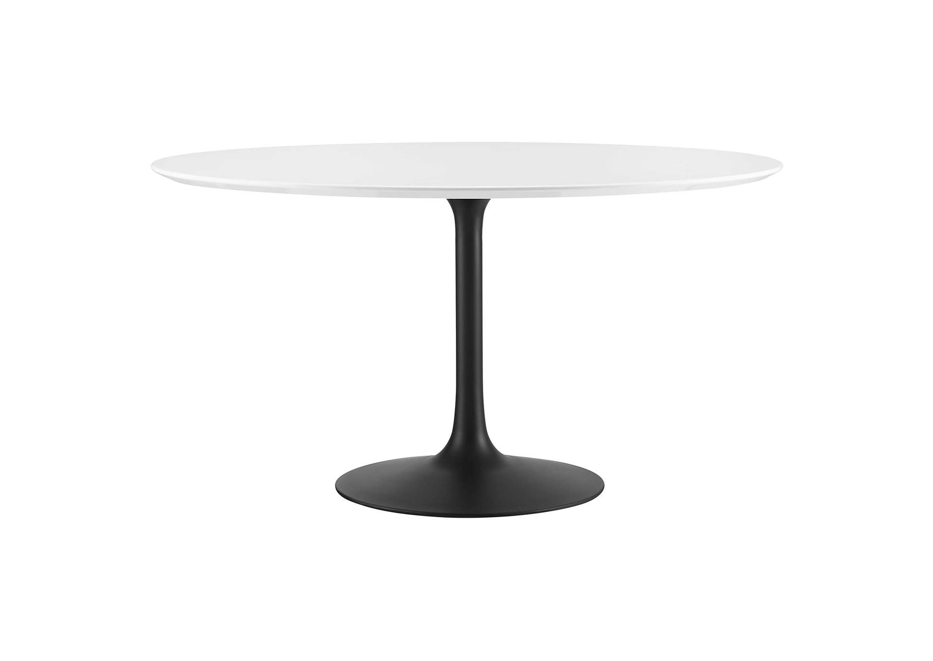 Black White Lippa 54" Round Wood Dining Table,Modway