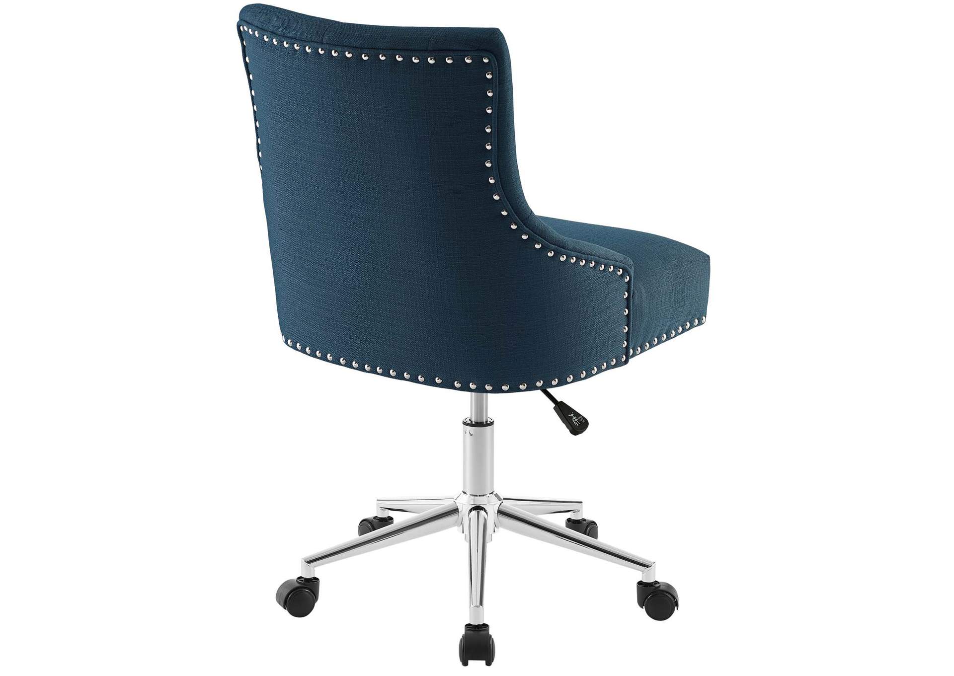 Azure Regent Tufted Button Swivel Upholstered Fabric Office Chair,Modway