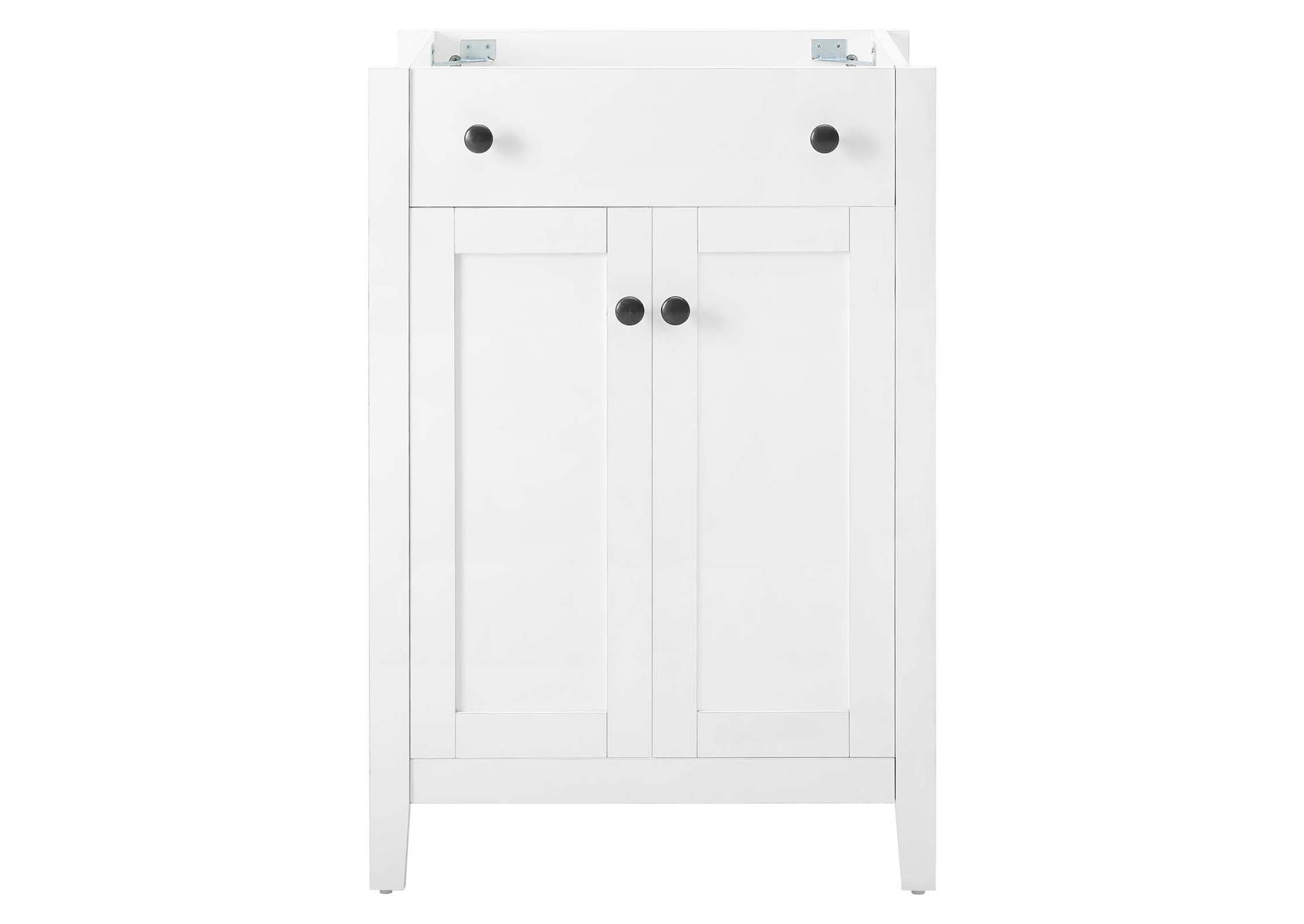 White Nantucket 24" Bathroom Vanity Cabinet (Sink Basin Not Included),Modway