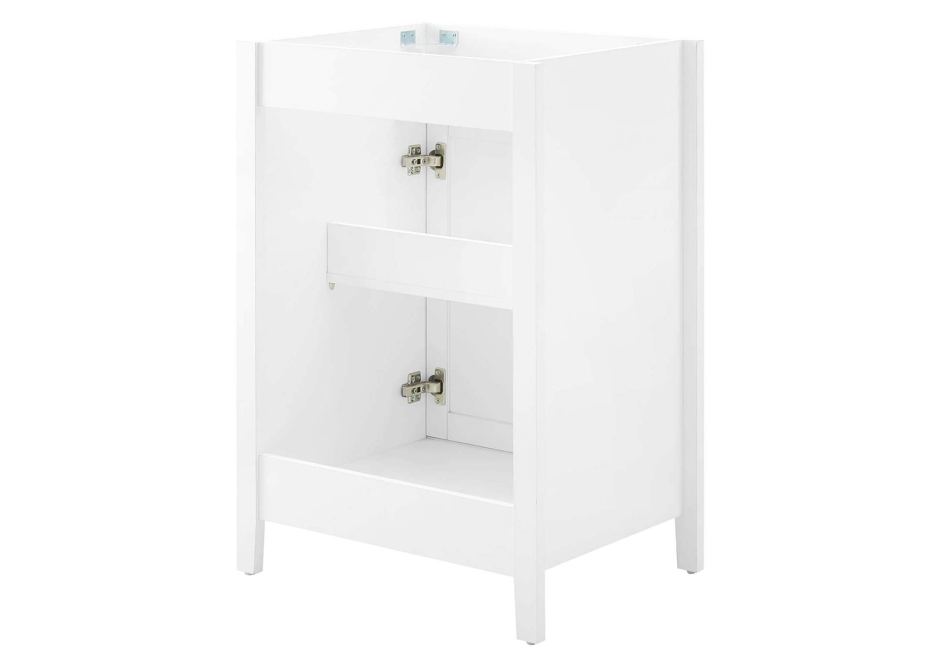 White Nantucket 24" Bathroom Vanity Cabinet (Sink Basin Not Included),Modway