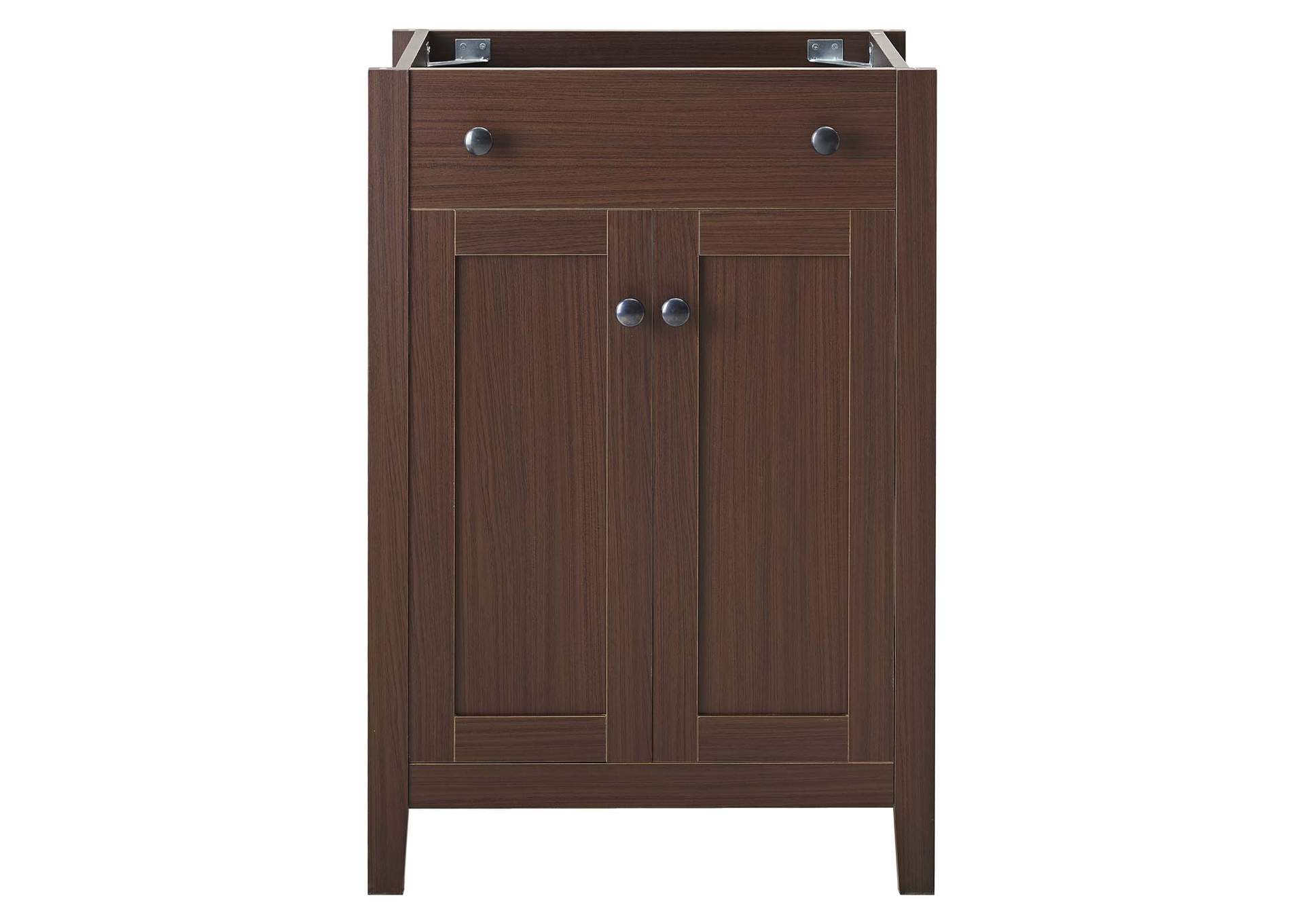 Walnut Nantucket 24" Bathroom Vanity Cabinet (Sink Basin Not Included),Modway