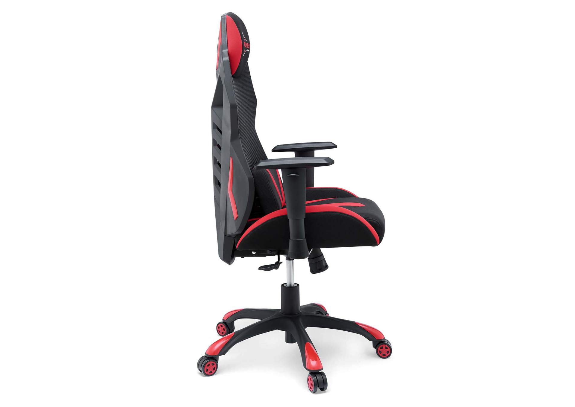 Black Red Speedster Mesh Gaming Computer Chair,Modway