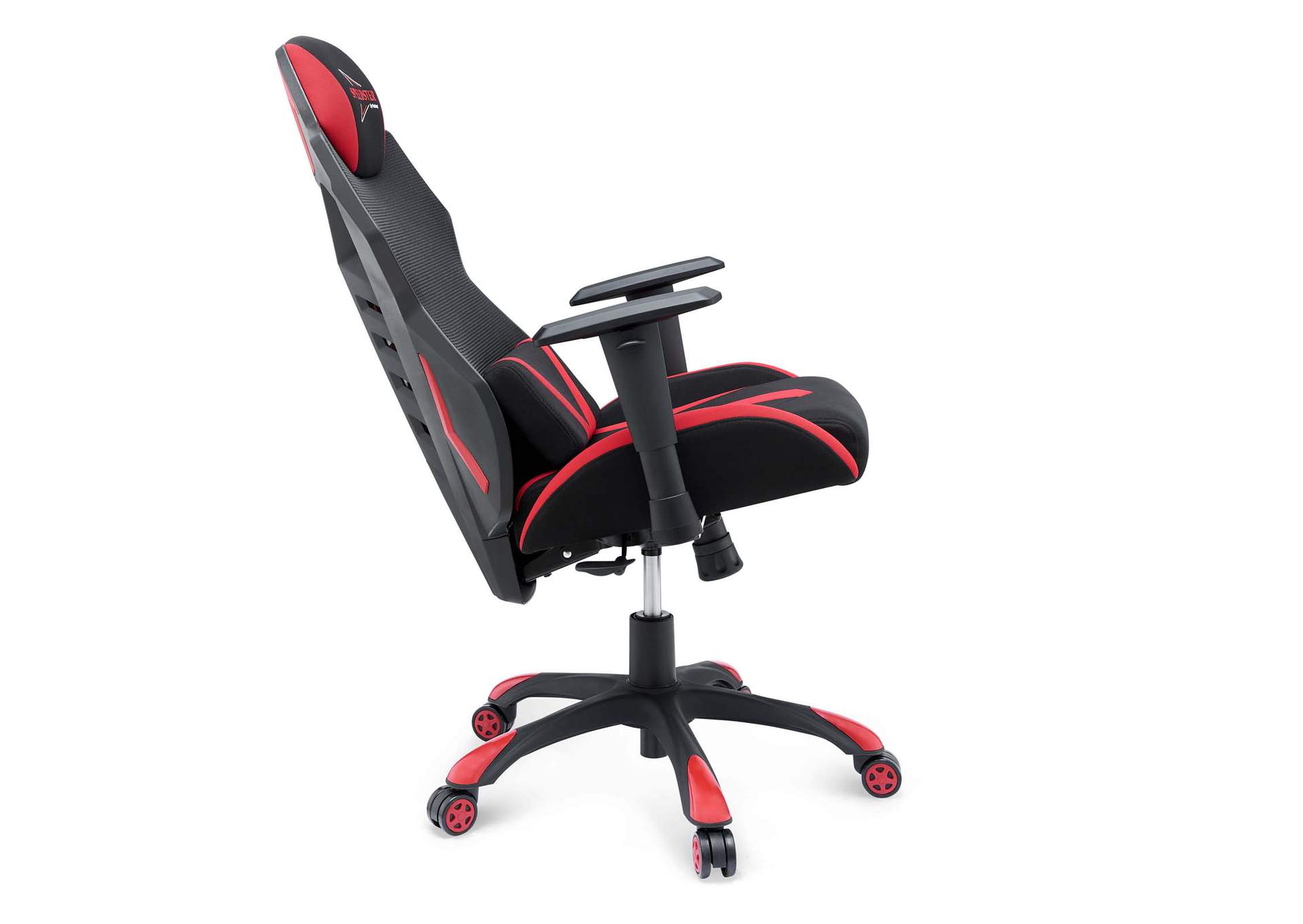 Black Red Speedster Mesh Gaming Computer Chair,Modway