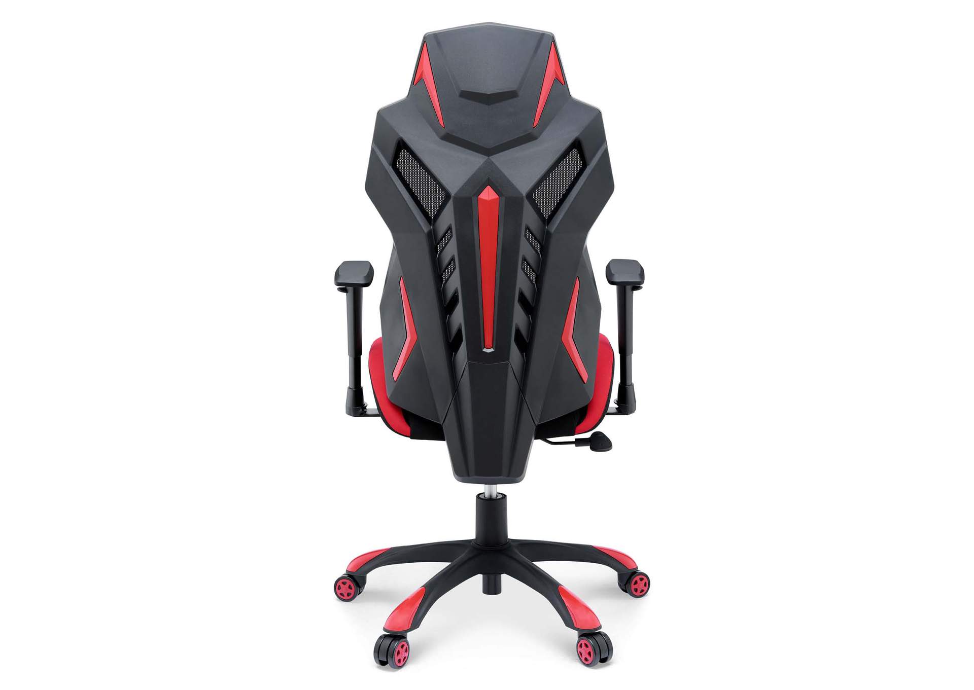 Black Red Speedster Mesh Gaming Computer Chair,Modway