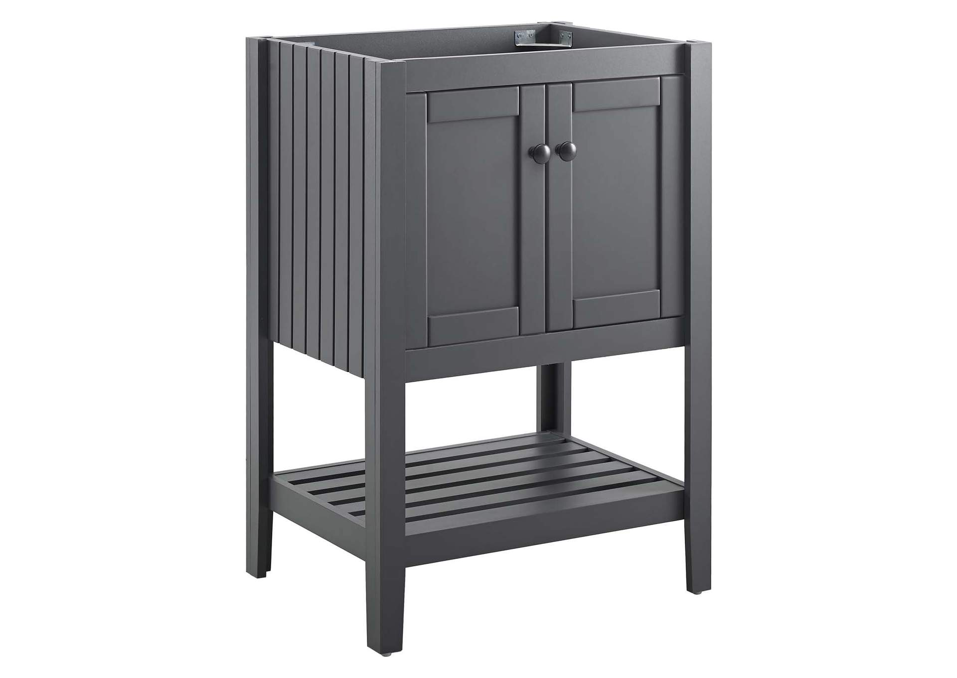 Gray Prestige 23" Bathroom Vanity Cabinet (Sink Basin Not Included),Modway