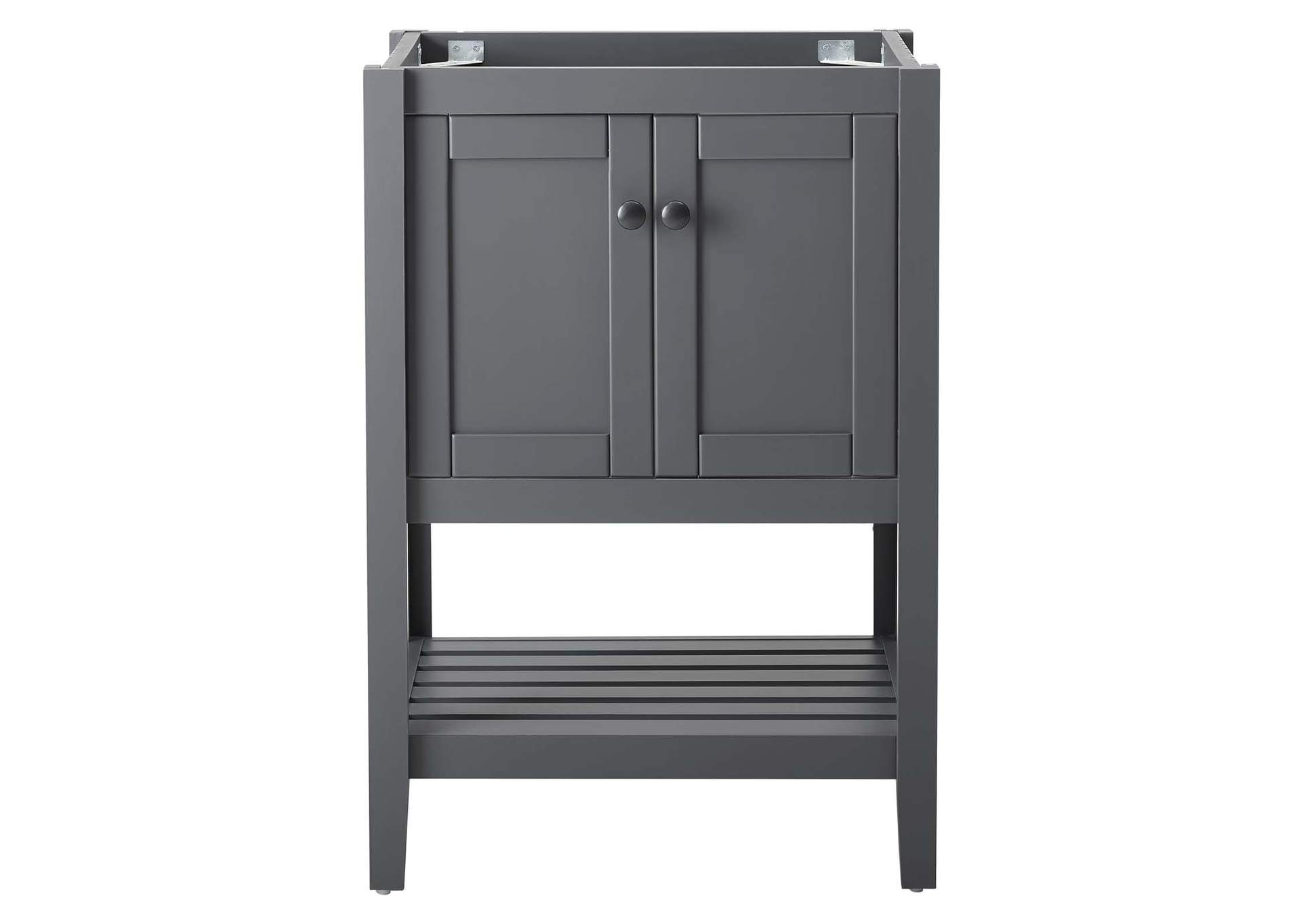 Gray Prestige 23" Bathroom Vanity Cabinet (Sink Basin Not Included),Modway