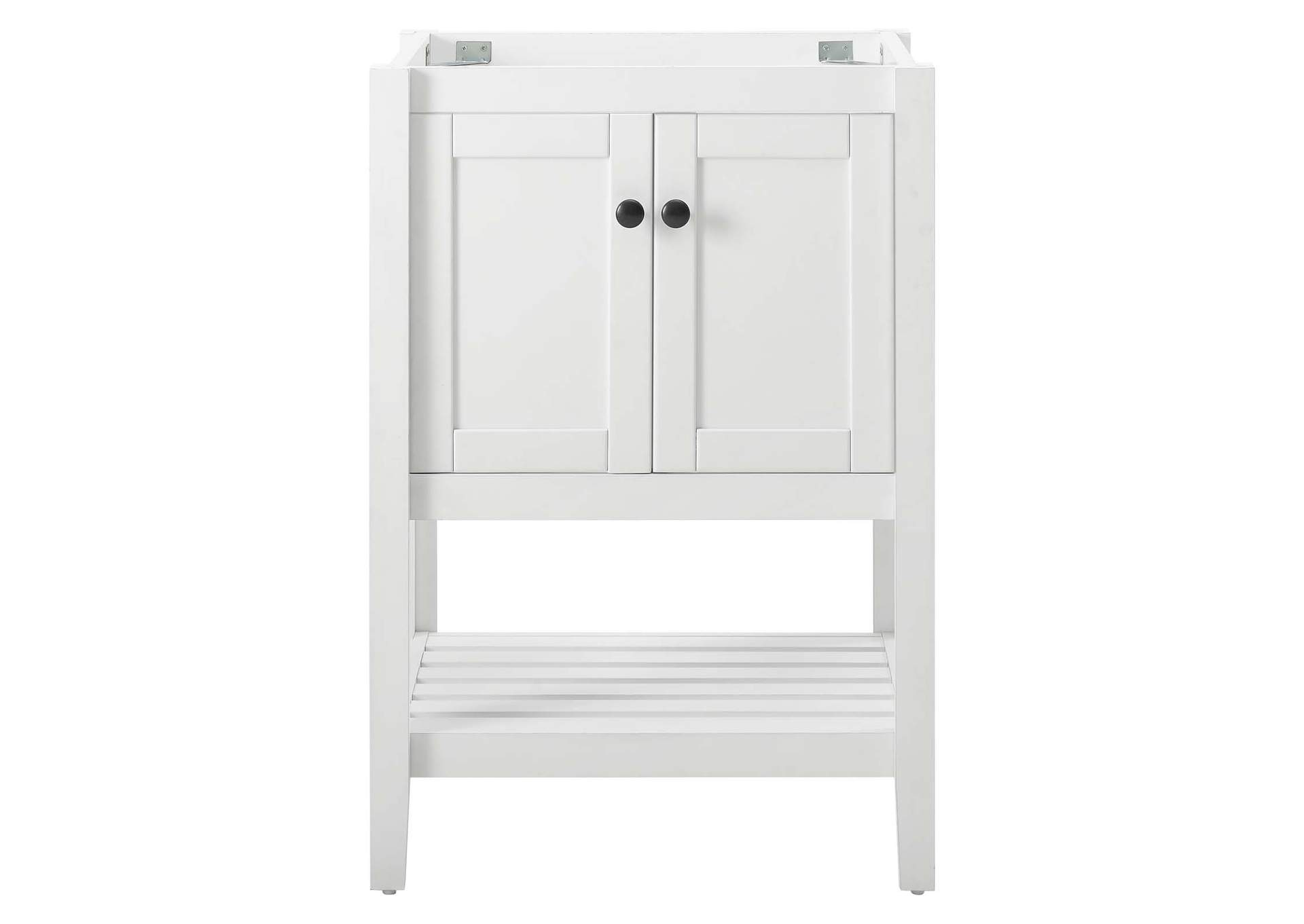 White Prestige 23" Bathroom Vanity Cabinet (Sink Basin Not Included),Modway