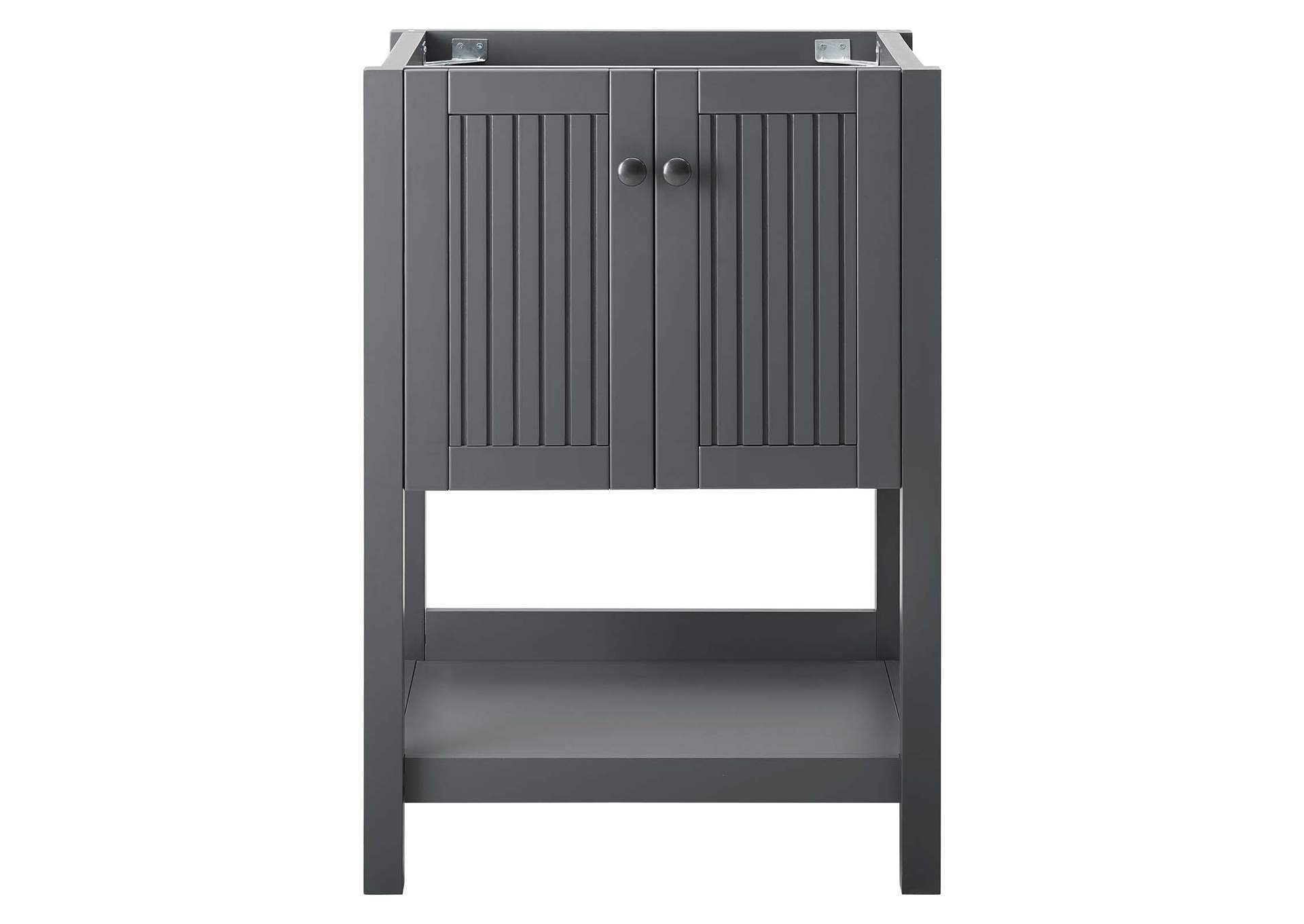 Gray Steam 23" Bathroom Vanity Cabinet (Sink Basin Not Included),Modway