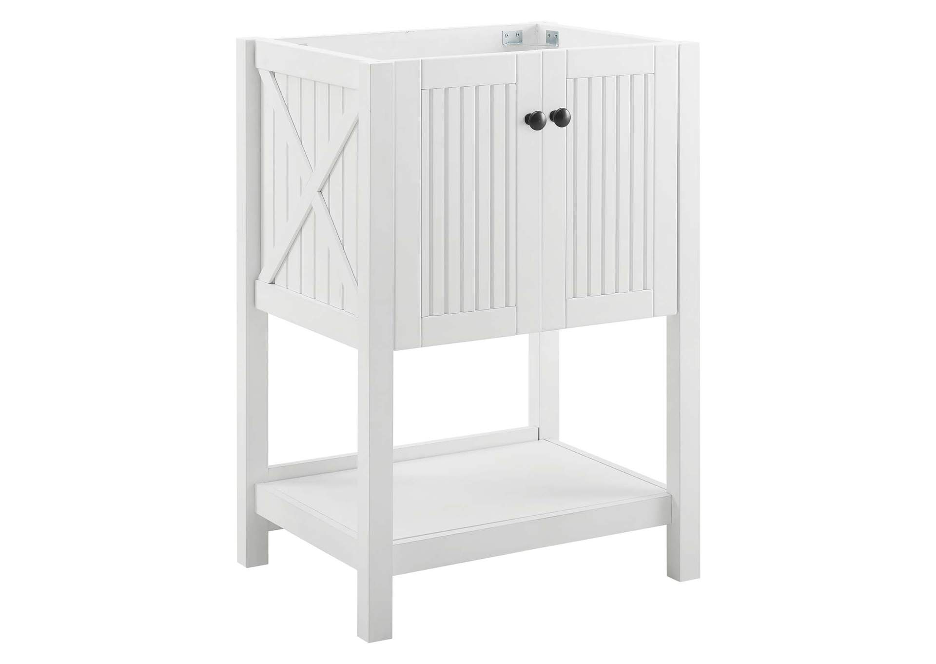 White Steam 23" Bathroom Vanity Cabinet (Sink Basin Not Included),Modway