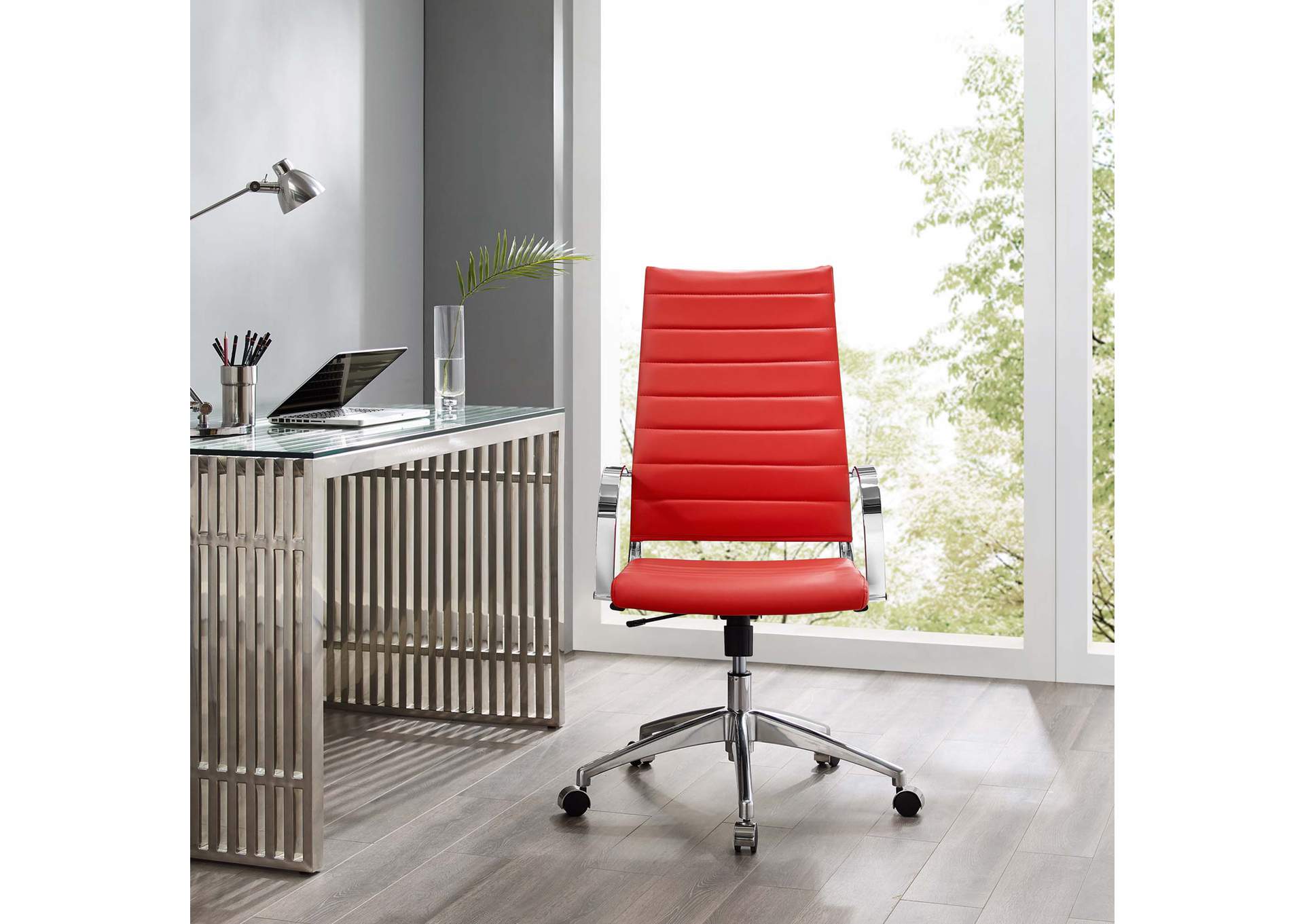 Red Jive Highback Office Chair,Modway