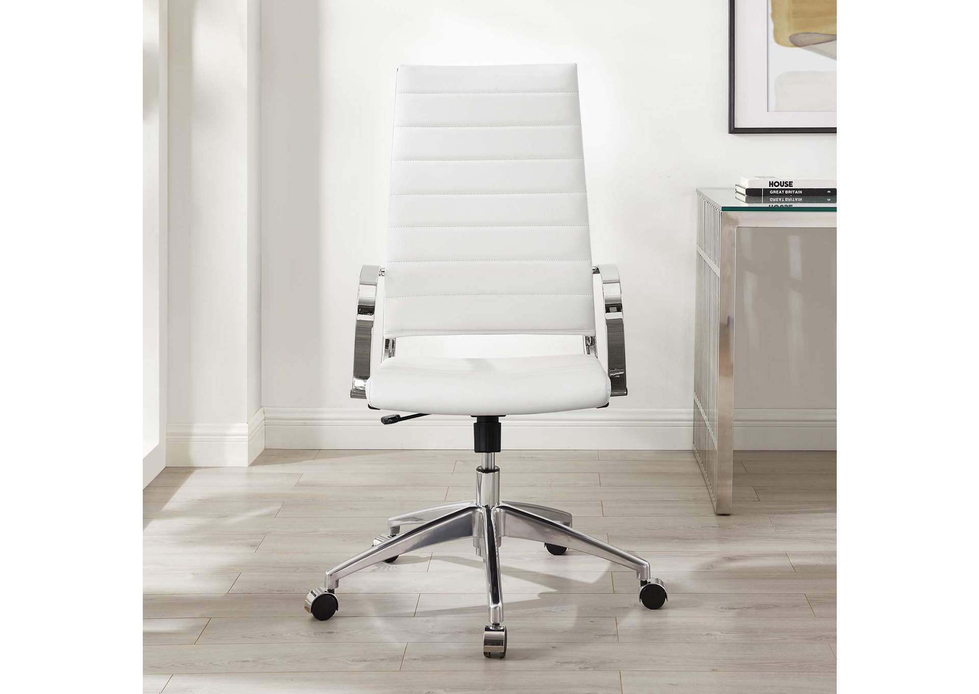 White Jive Highback Office Chair,Modway