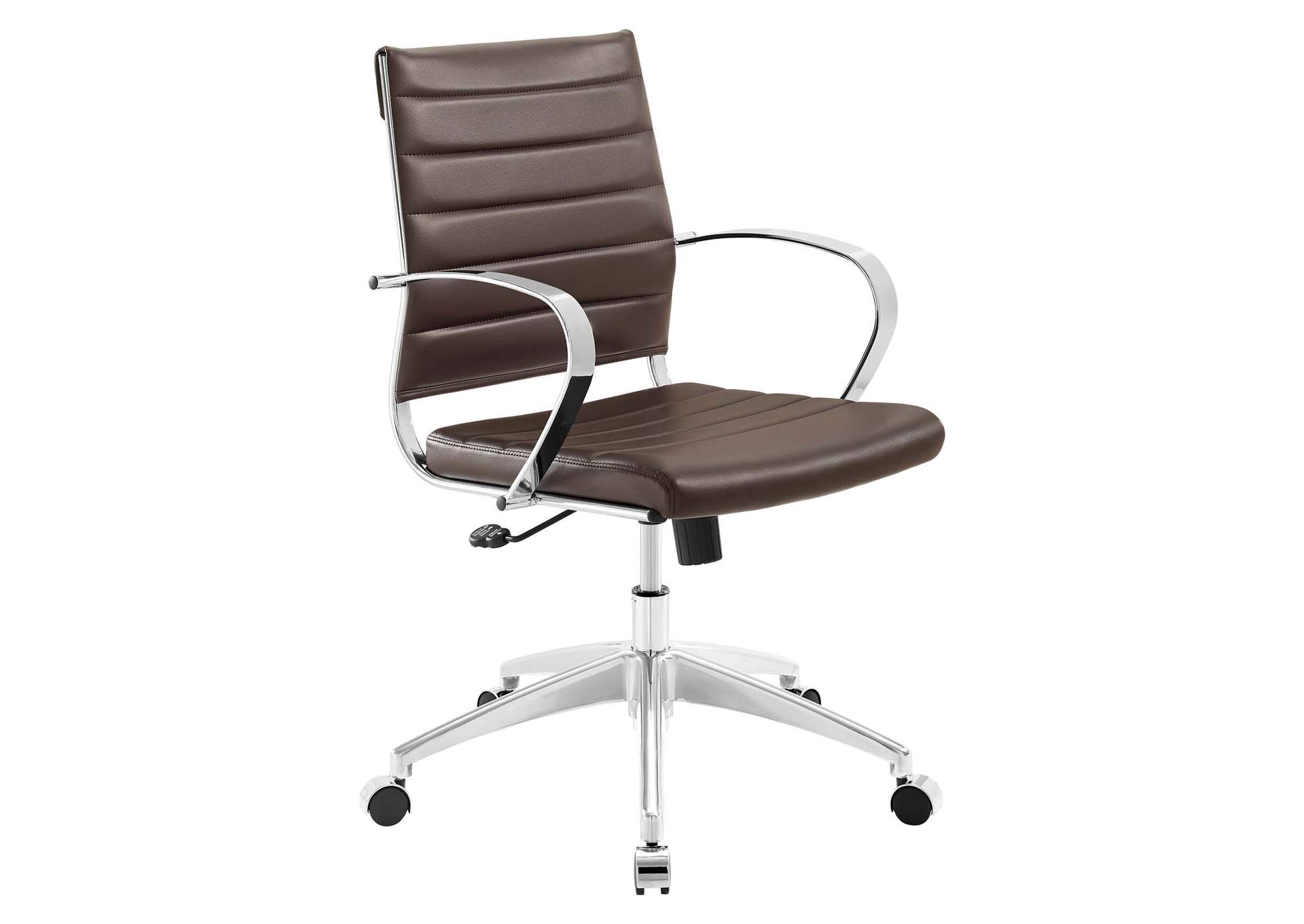 Brown Jive Mid Back Office Chair,Modway