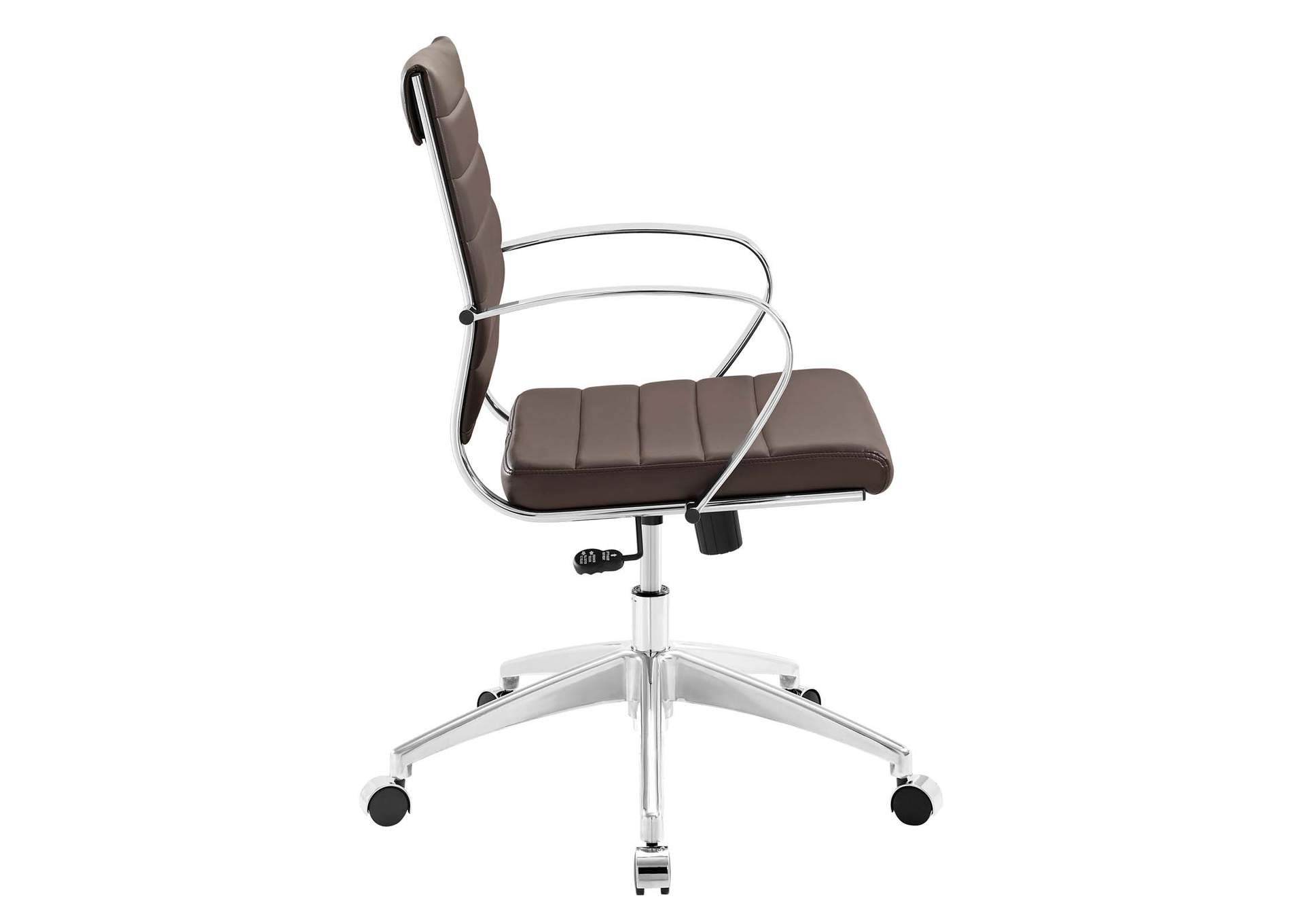 Brown Jive Mid Back Office Chair,Modway