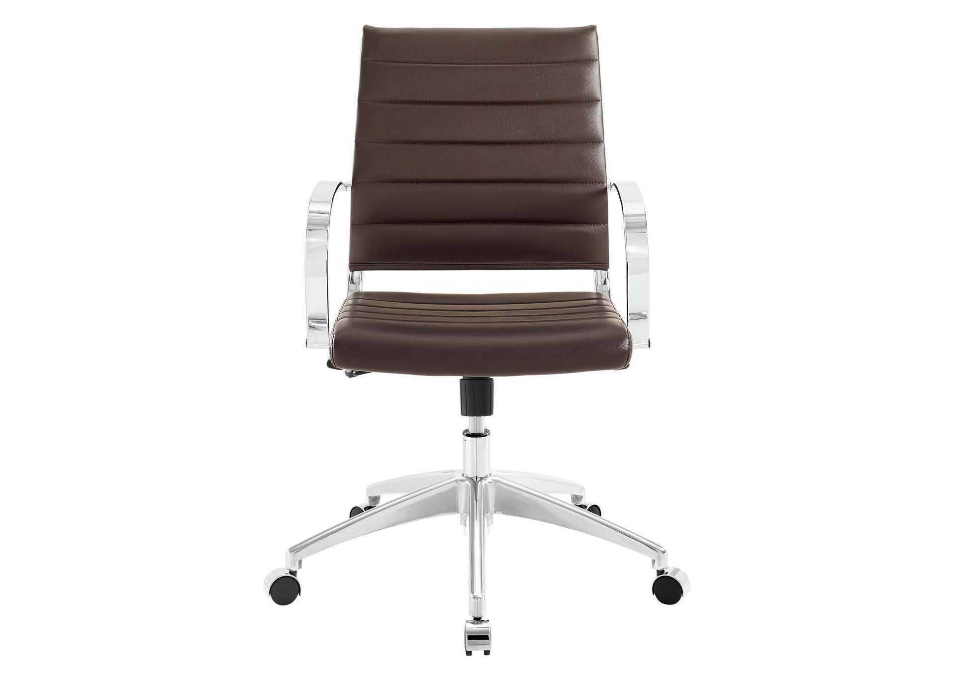 Brown Jive Mid Back Office Chair,Modway