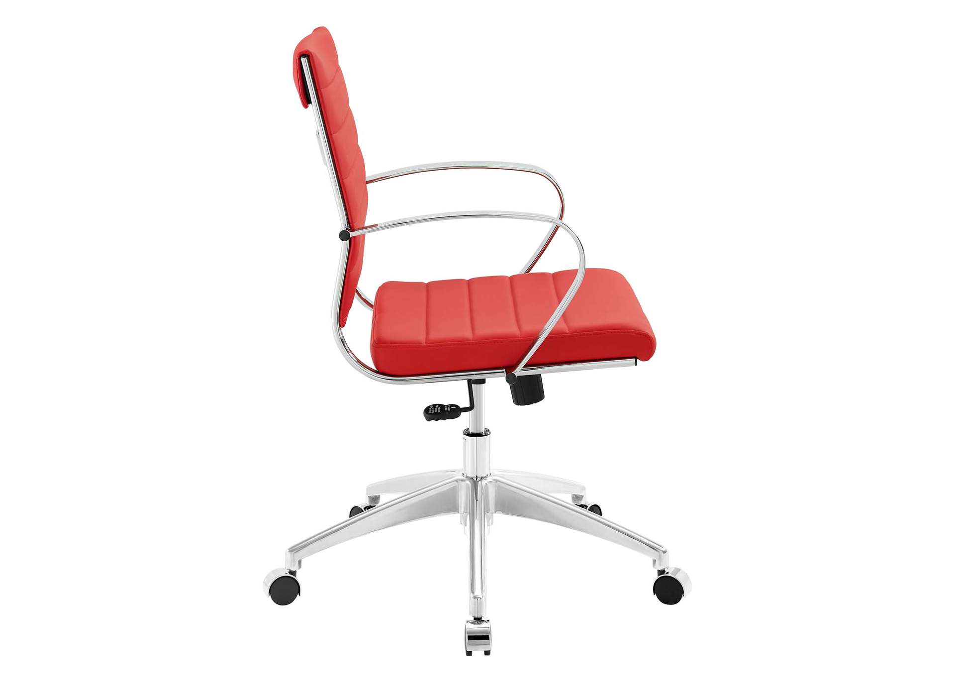 Red Jive Mid Back Office Chair,Modway