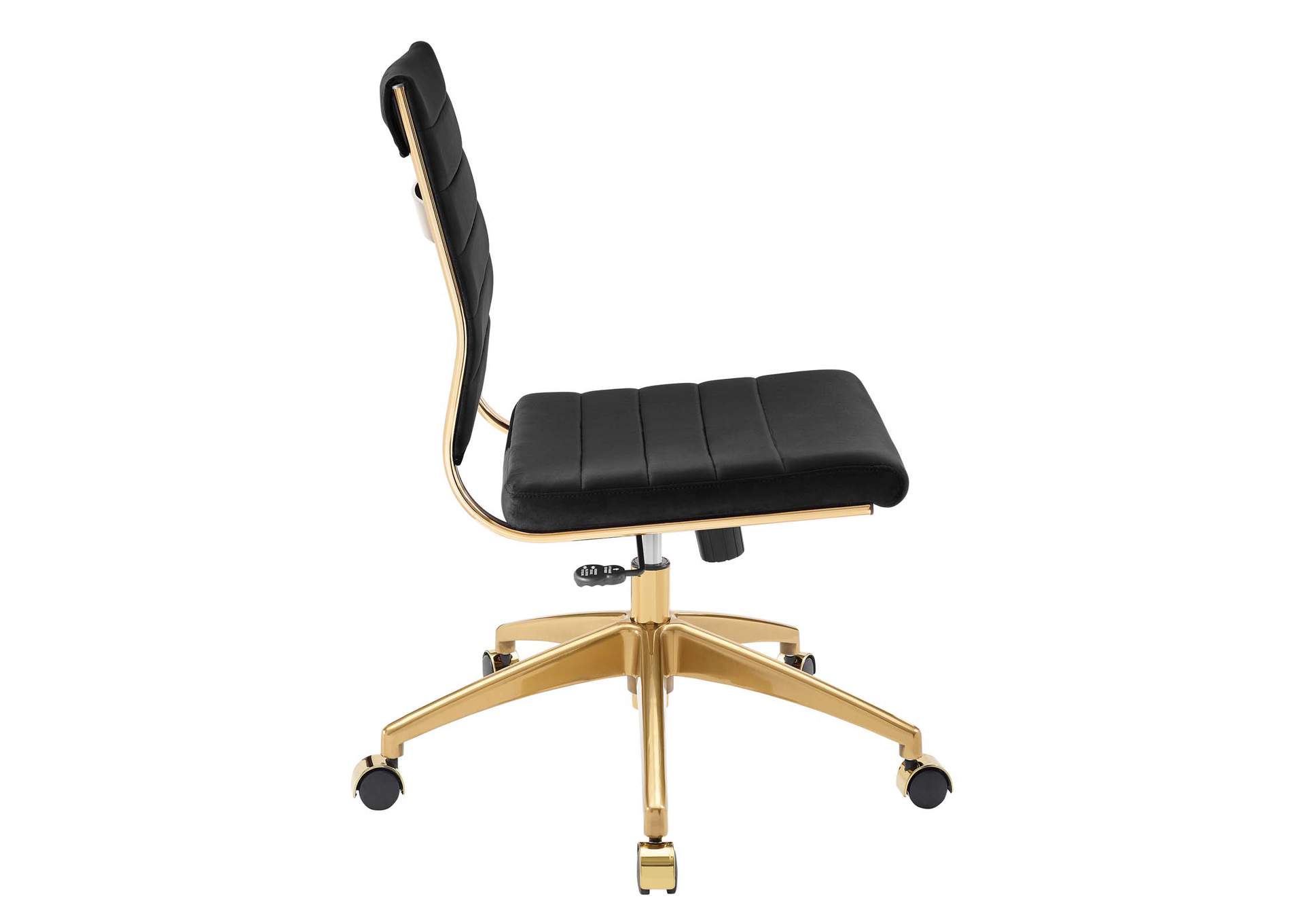 Jive Armless Mid Back Performance Velvet Office Chair,Modway