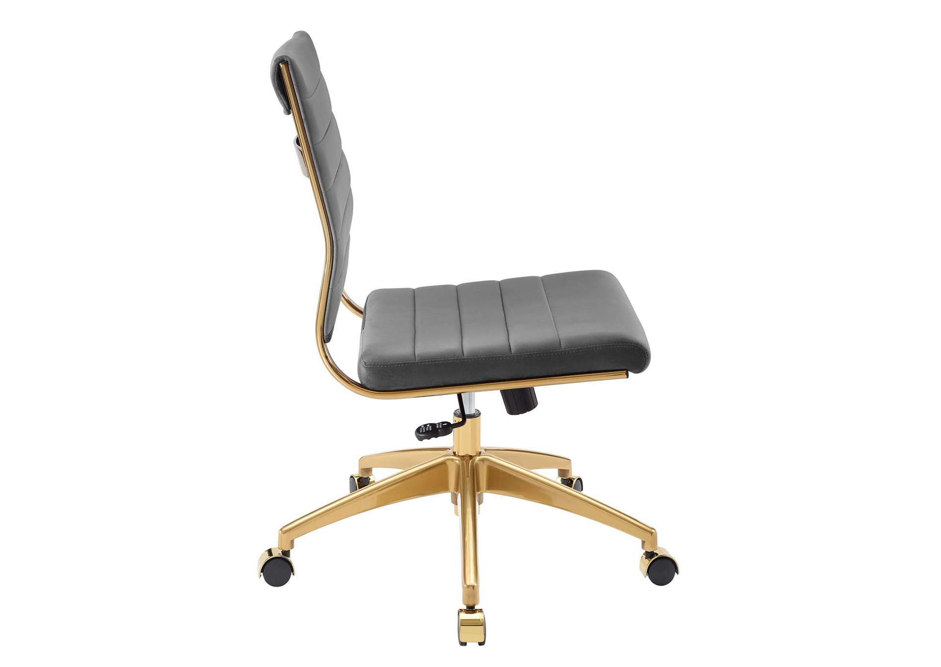 Jive Armless Mid Back Performance Velvet Office Chair,Modway