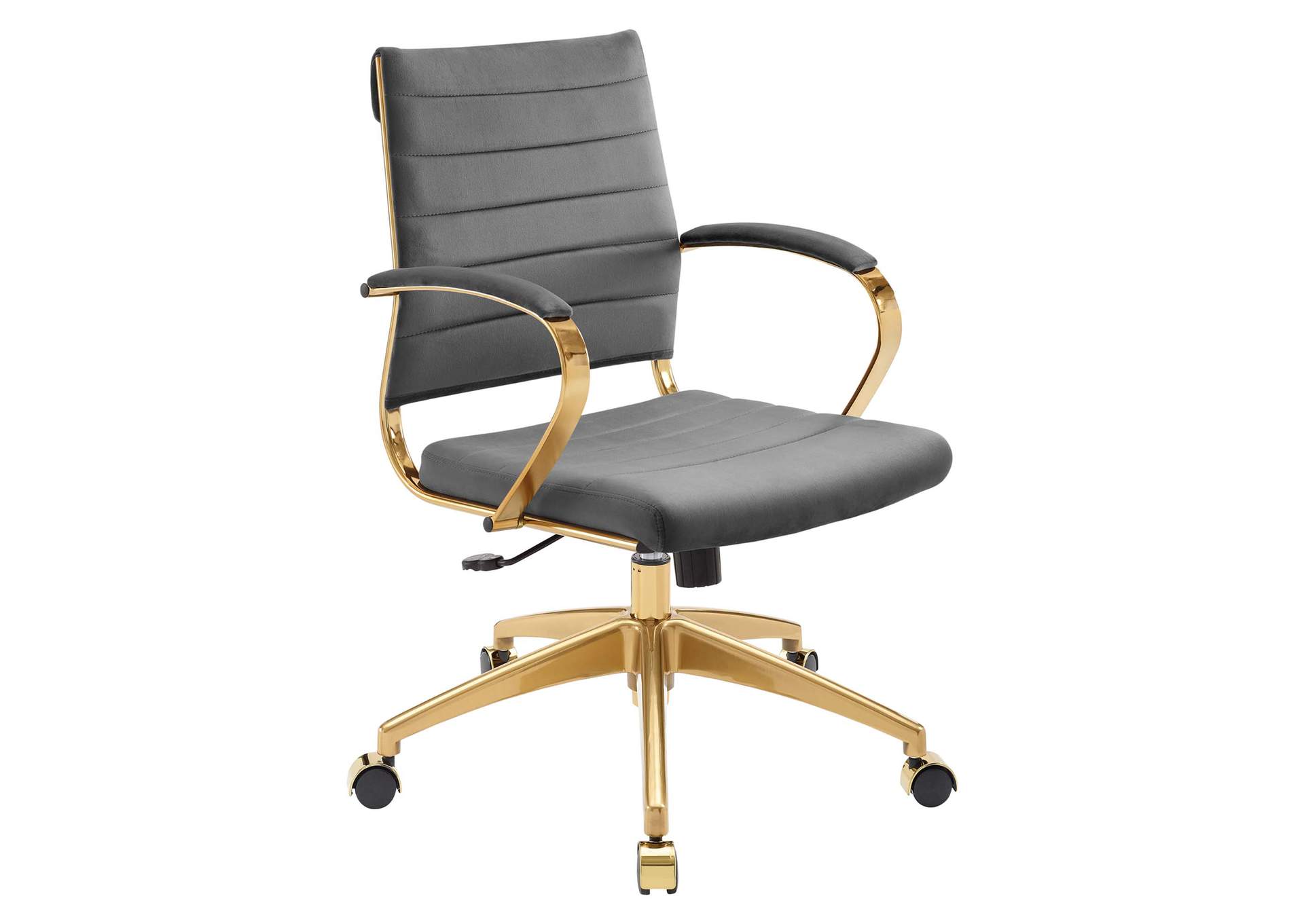 Gray Jive Mid Back Performance Velvet Office Chair,Modway