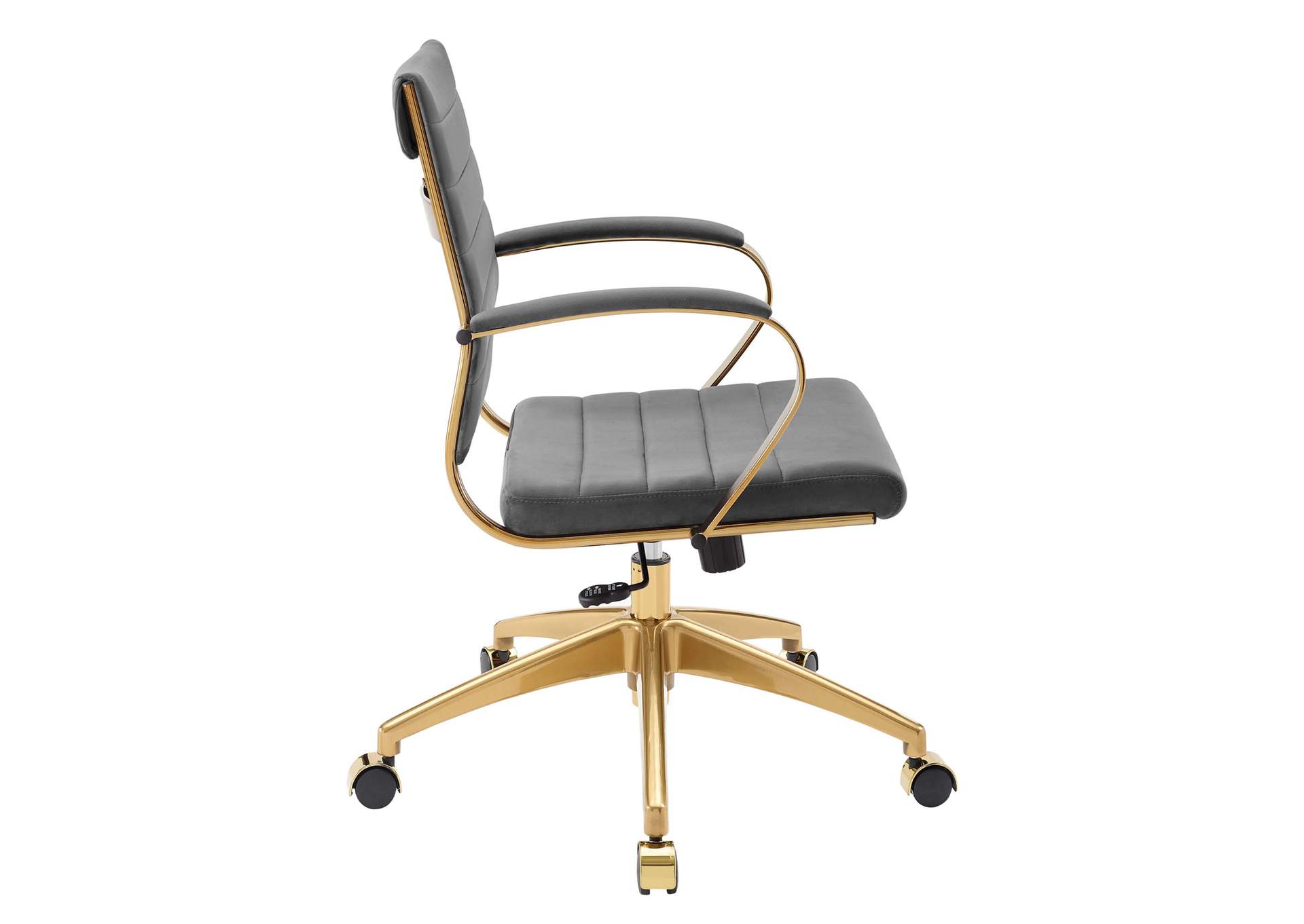 Gray Jive Mid Back Performance Velvet Office Chair,Modway