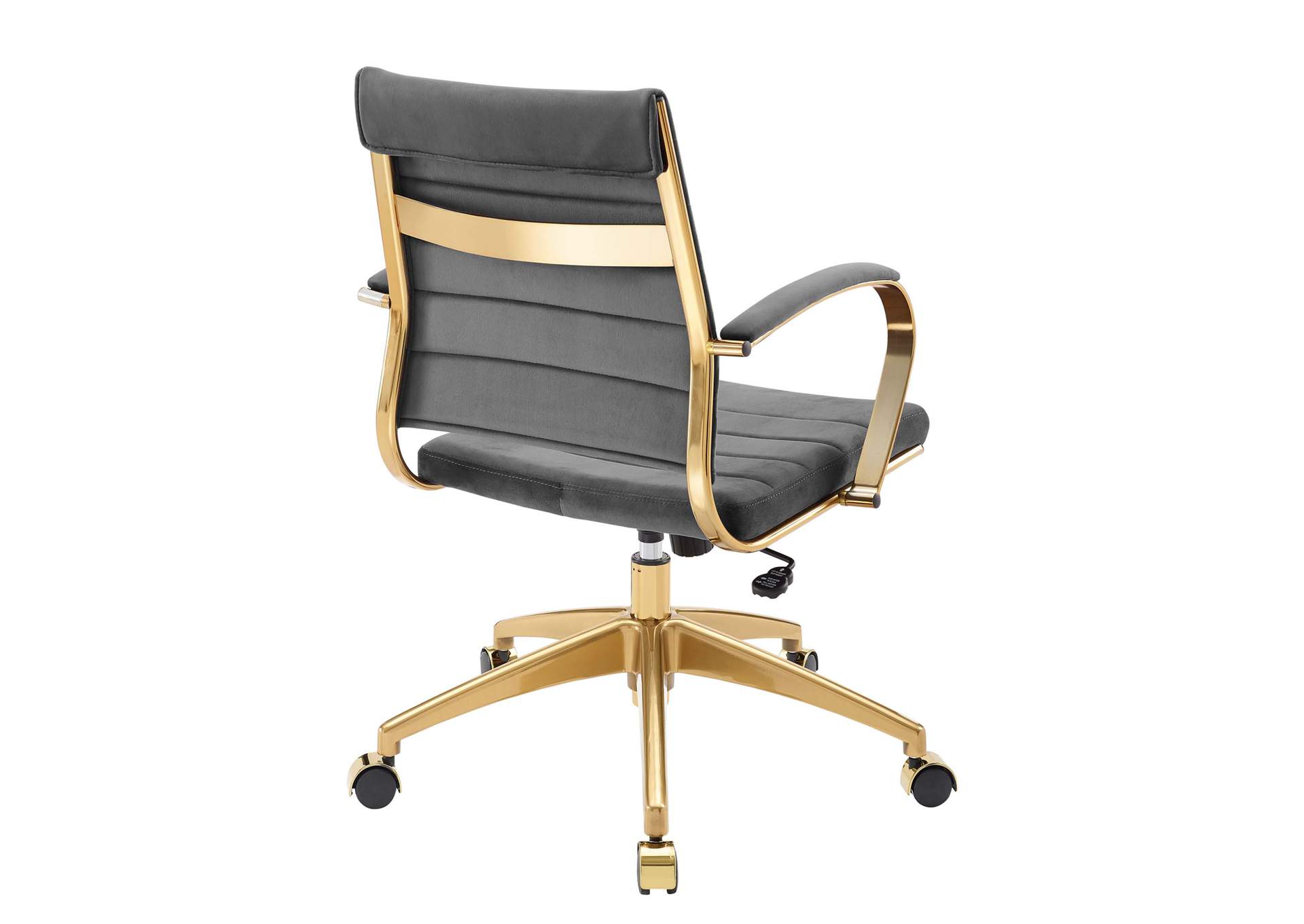 Gray Jive Mid Back Performance Velvet Office Chair,Modway