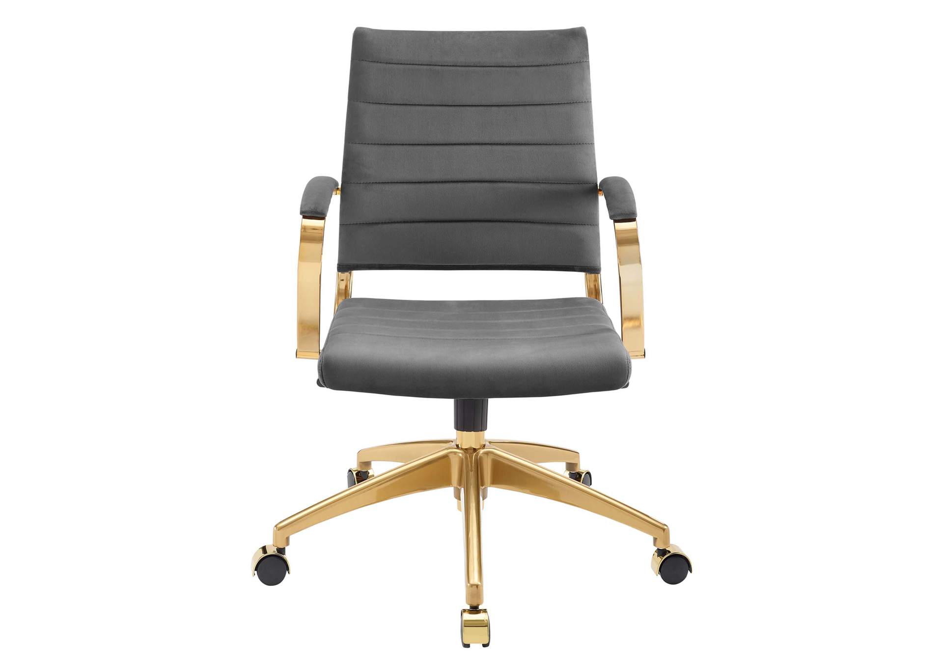 Gray Jive Mid Back Performance Velvet Office Chair,Modway