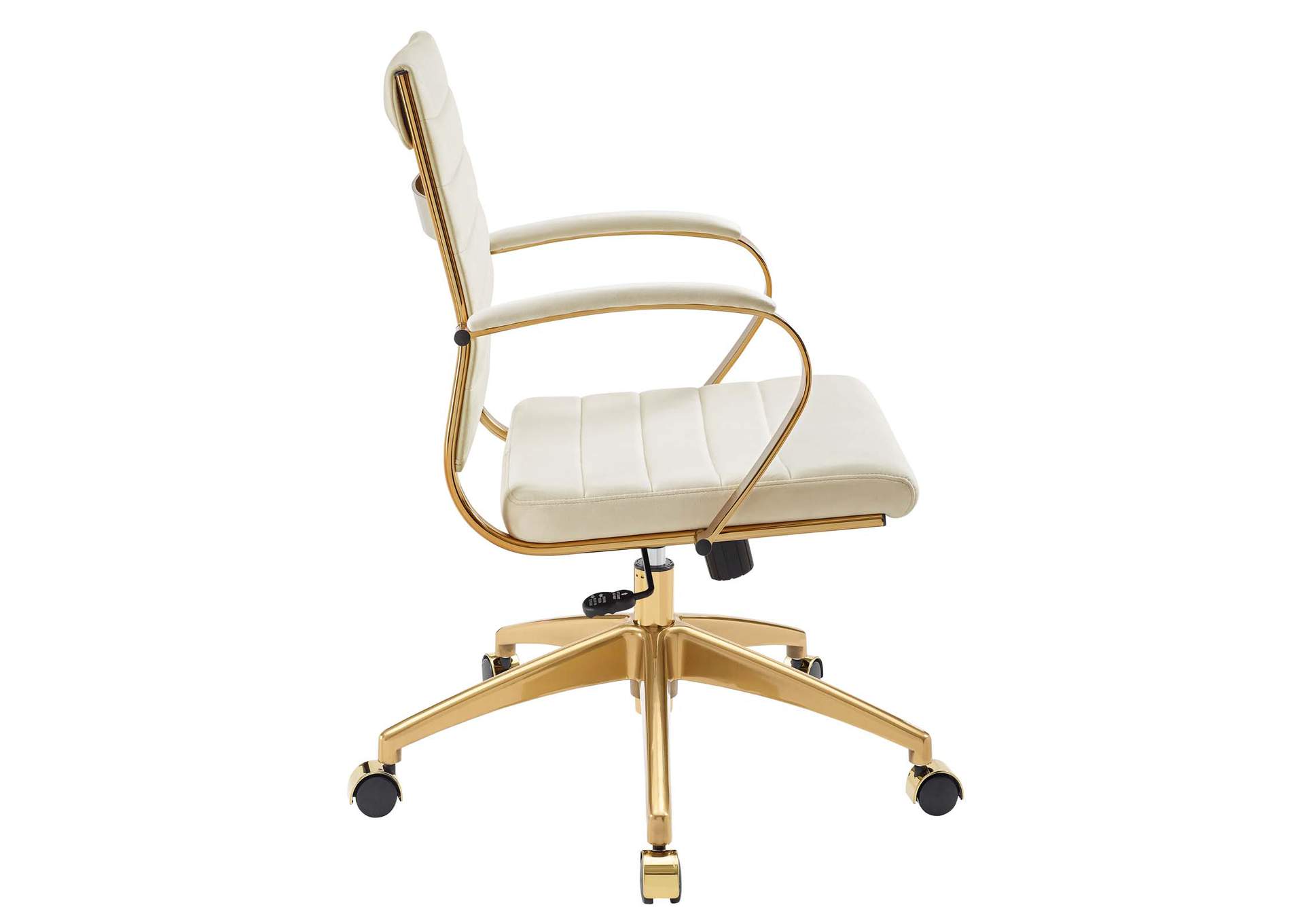 Ivory Jive Mid Back Performance Velvet Office Chair,Modway