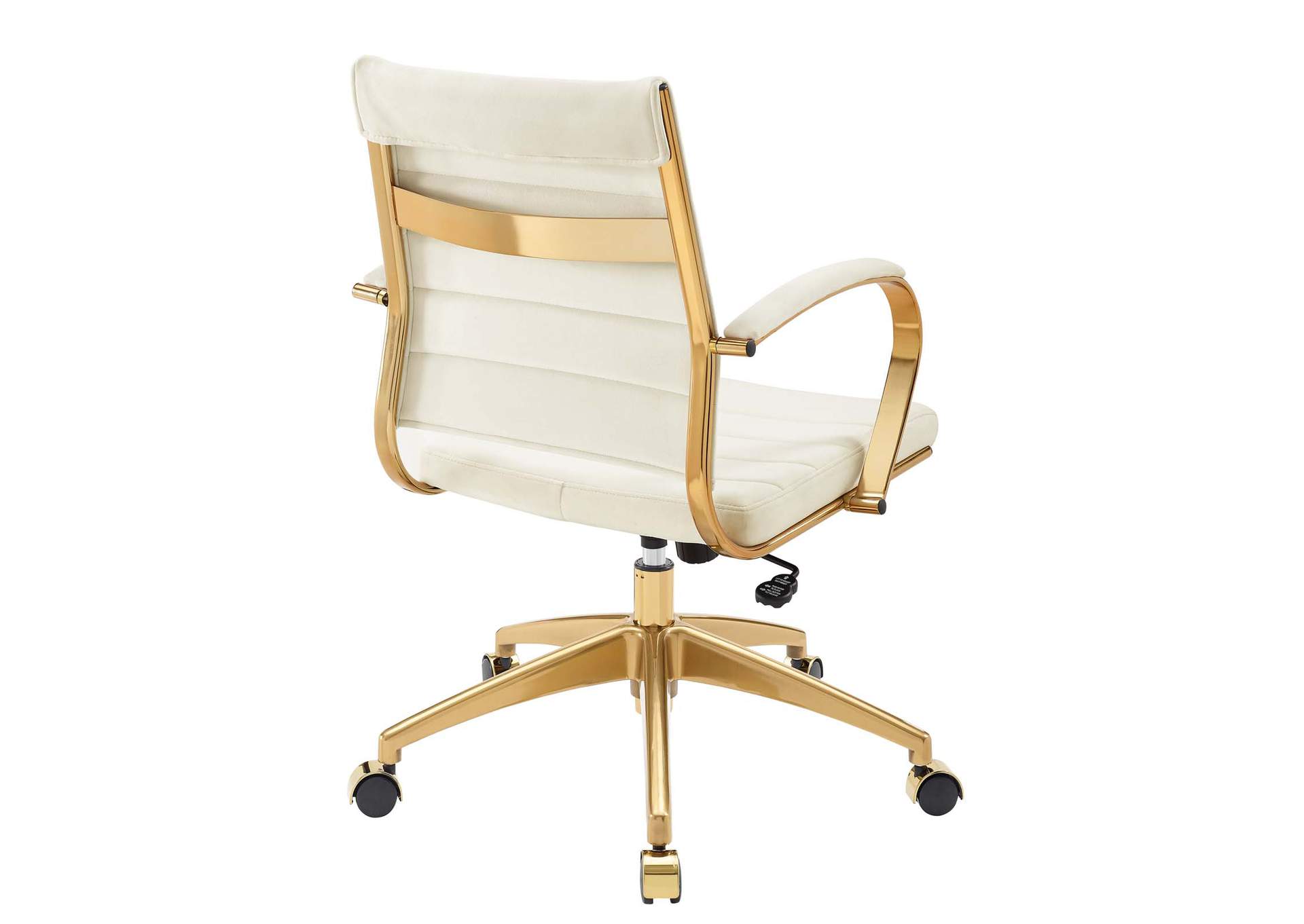 Ivory Jive Mid Back Performance Velvet Office Chair,Modway