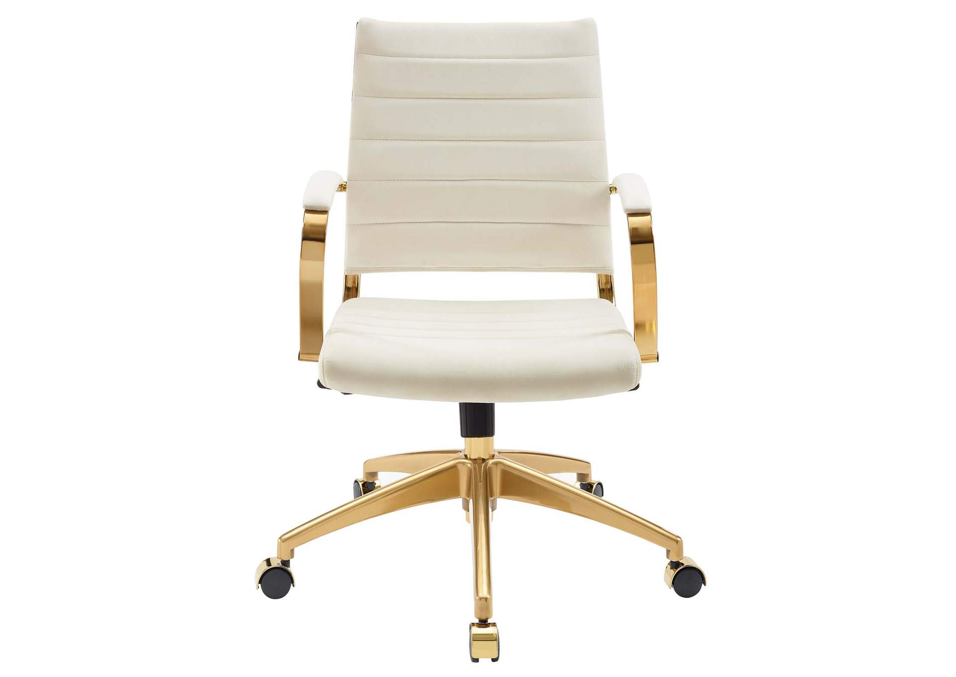 Ivory Jive Mid Back Performance Velvet Office Chair,Modway