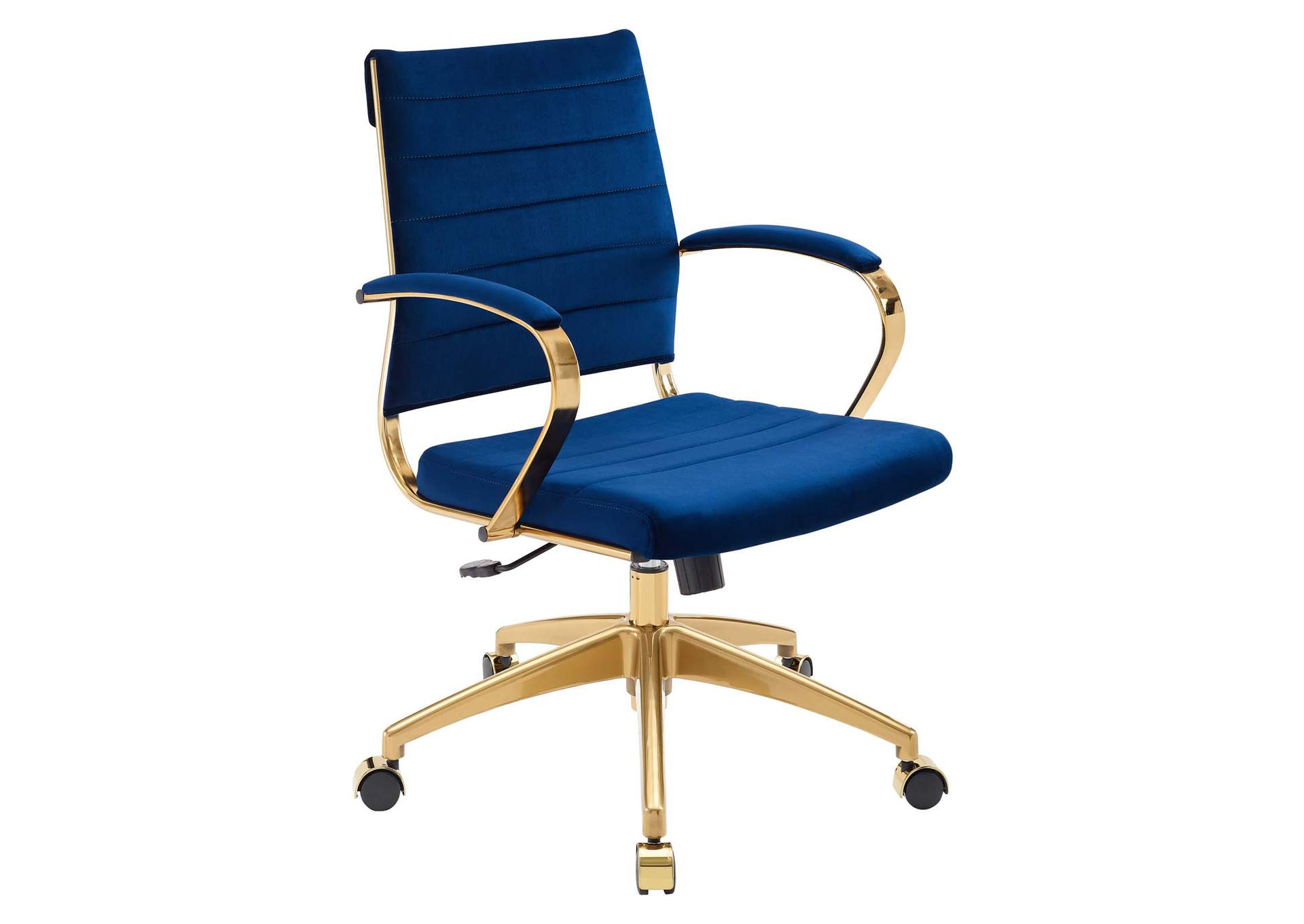 Navy Jive Mid Back Performance Velvet Office Chair,Modway