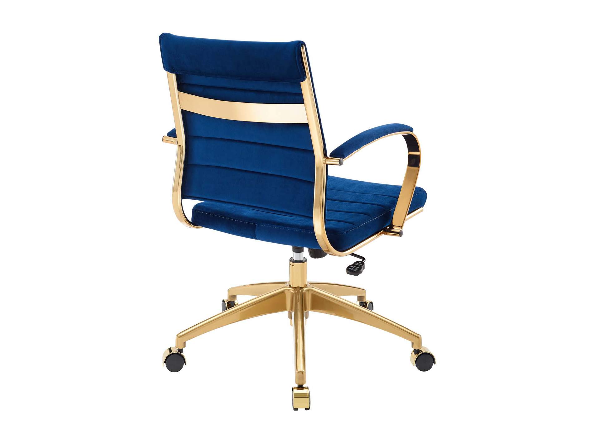 Navy Jive Mid Back Performance Velvet Office Chair,Modway