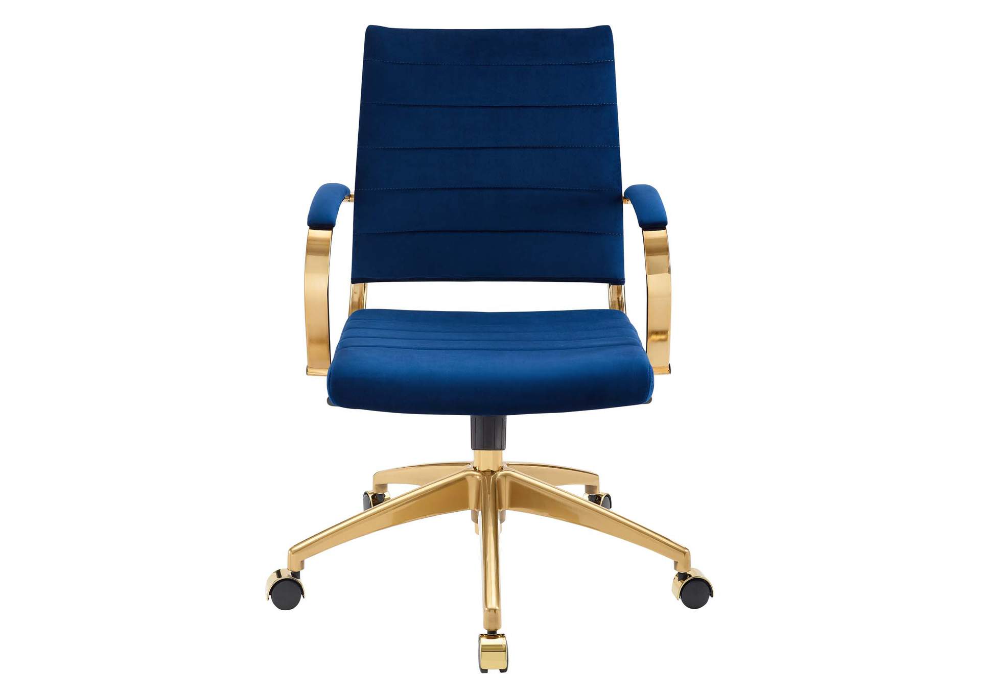 Navy Jive Mid Back Performance Velvet Office Chair,Modway