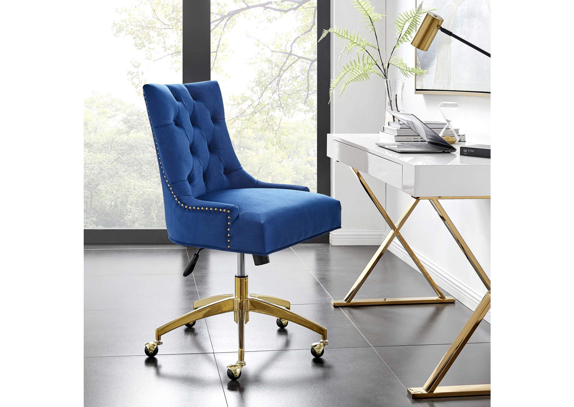 Regent Tufted Performance Velvet Office Chair,Modway