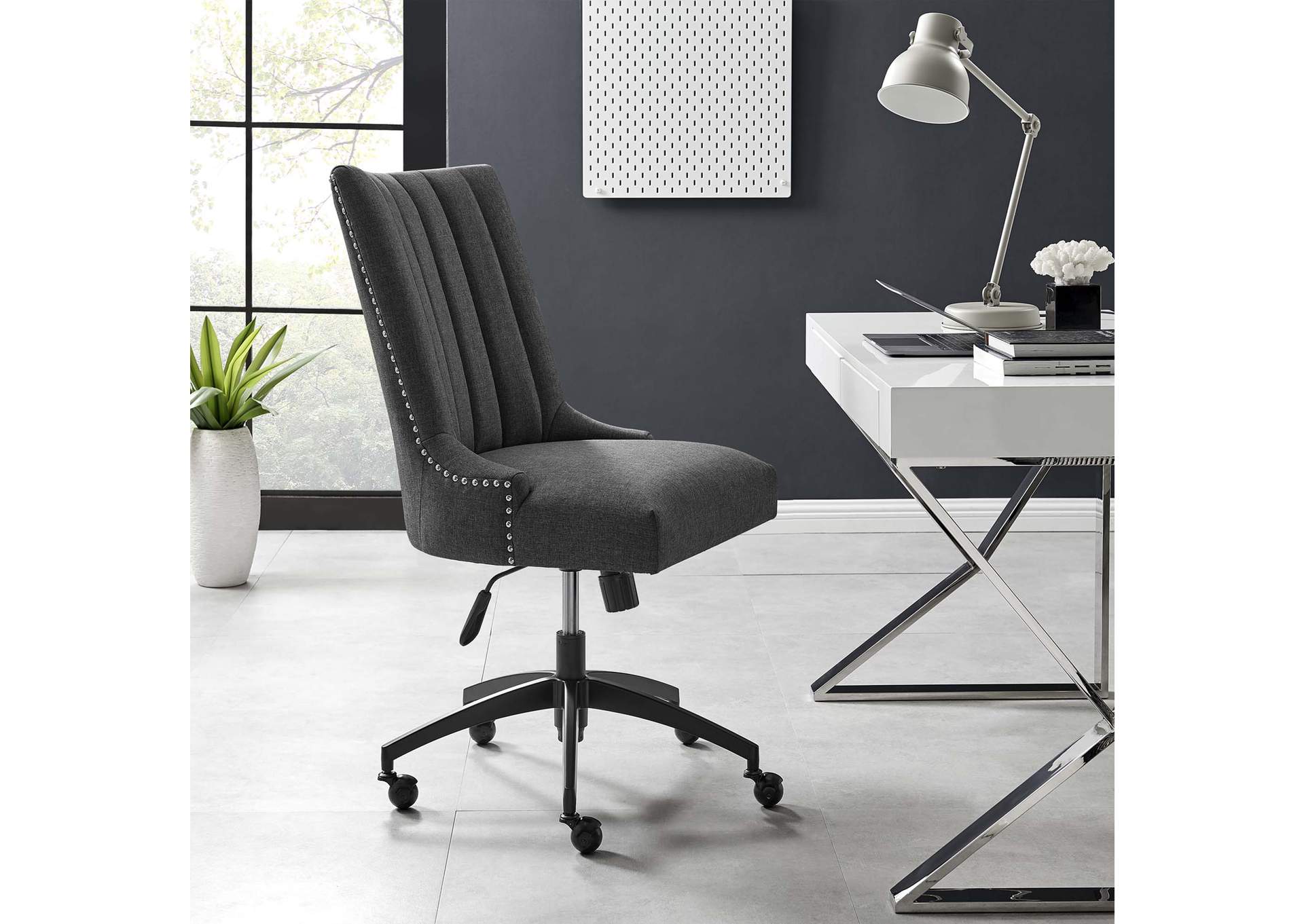 Empower Channel Tufted Fabric Office Chair,Modway