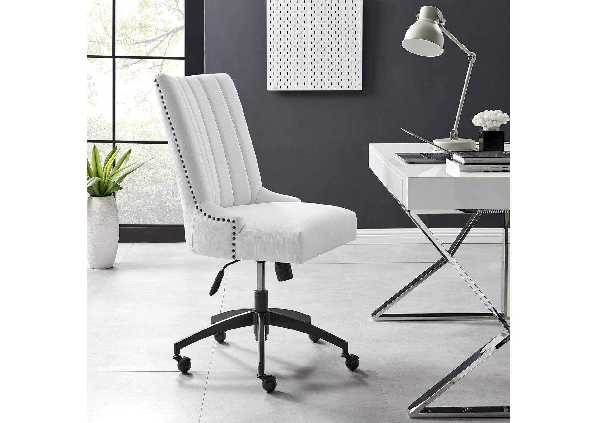 Empower Channel Tufted Fabric Office Chair,Modway