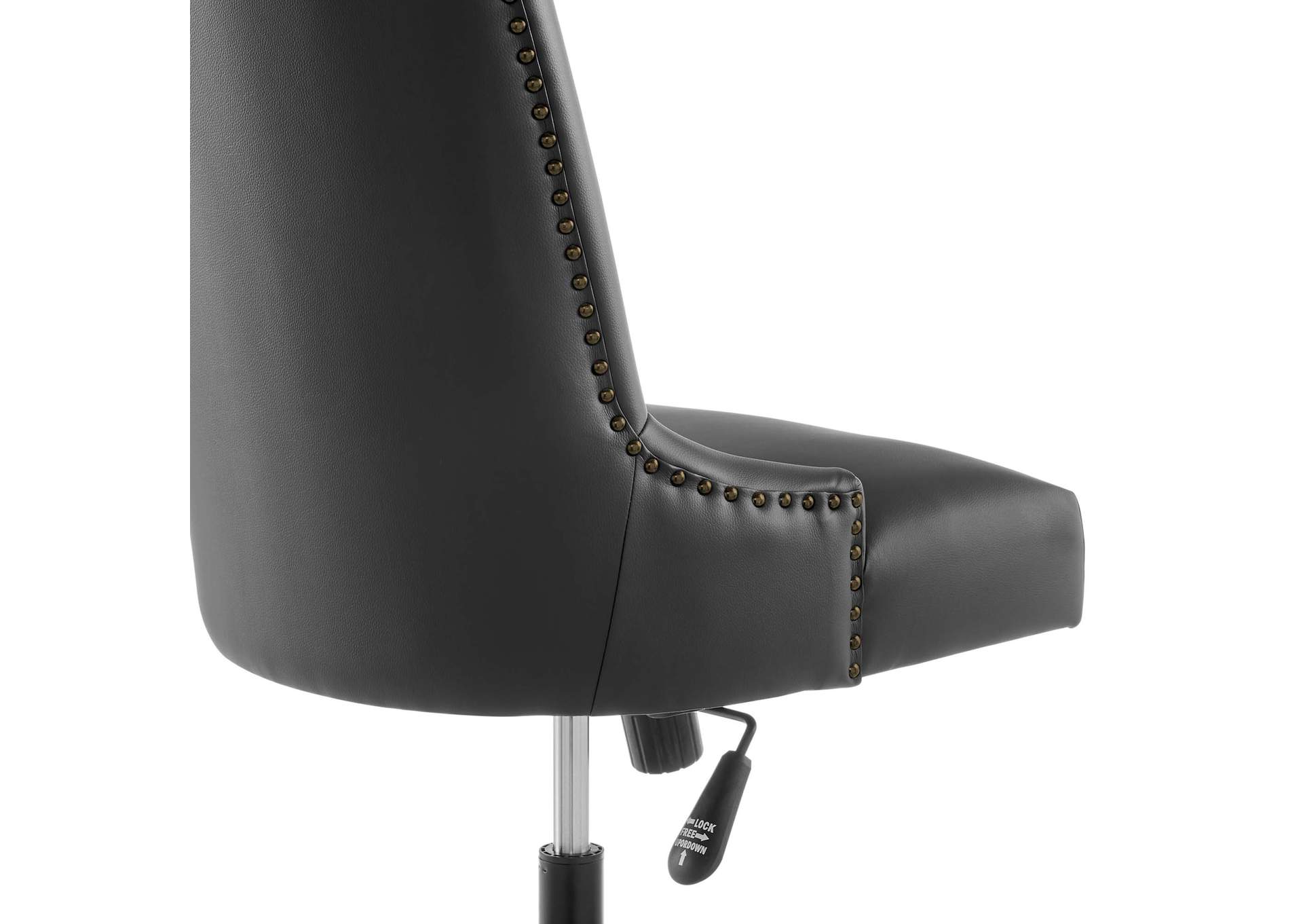 Empower Channel Tufted Vegan Leather Office Chair,Modway