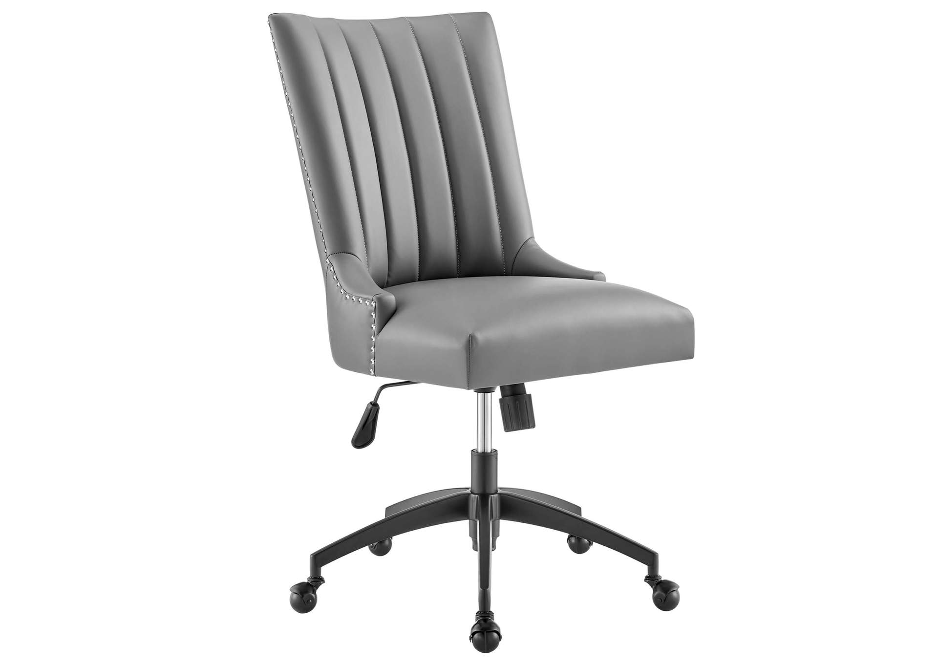 Empower Channel Tufted Vegan Leather Office Chair,Modway