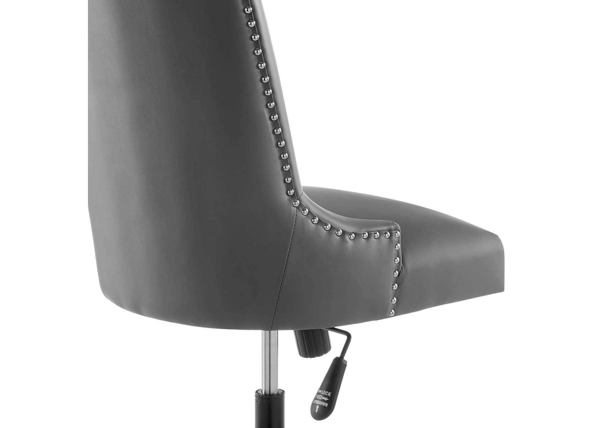 Empower Channel Tufted Vegan Leather Office Chair,Modway