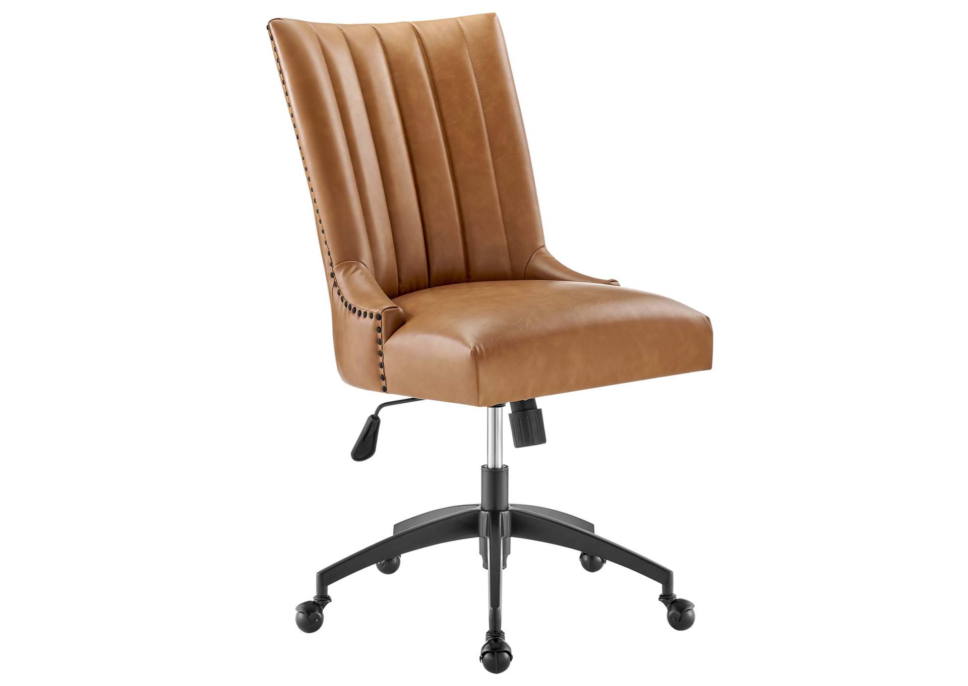 Empower Channel Tufted Vegan Leather Office Chair,Modway