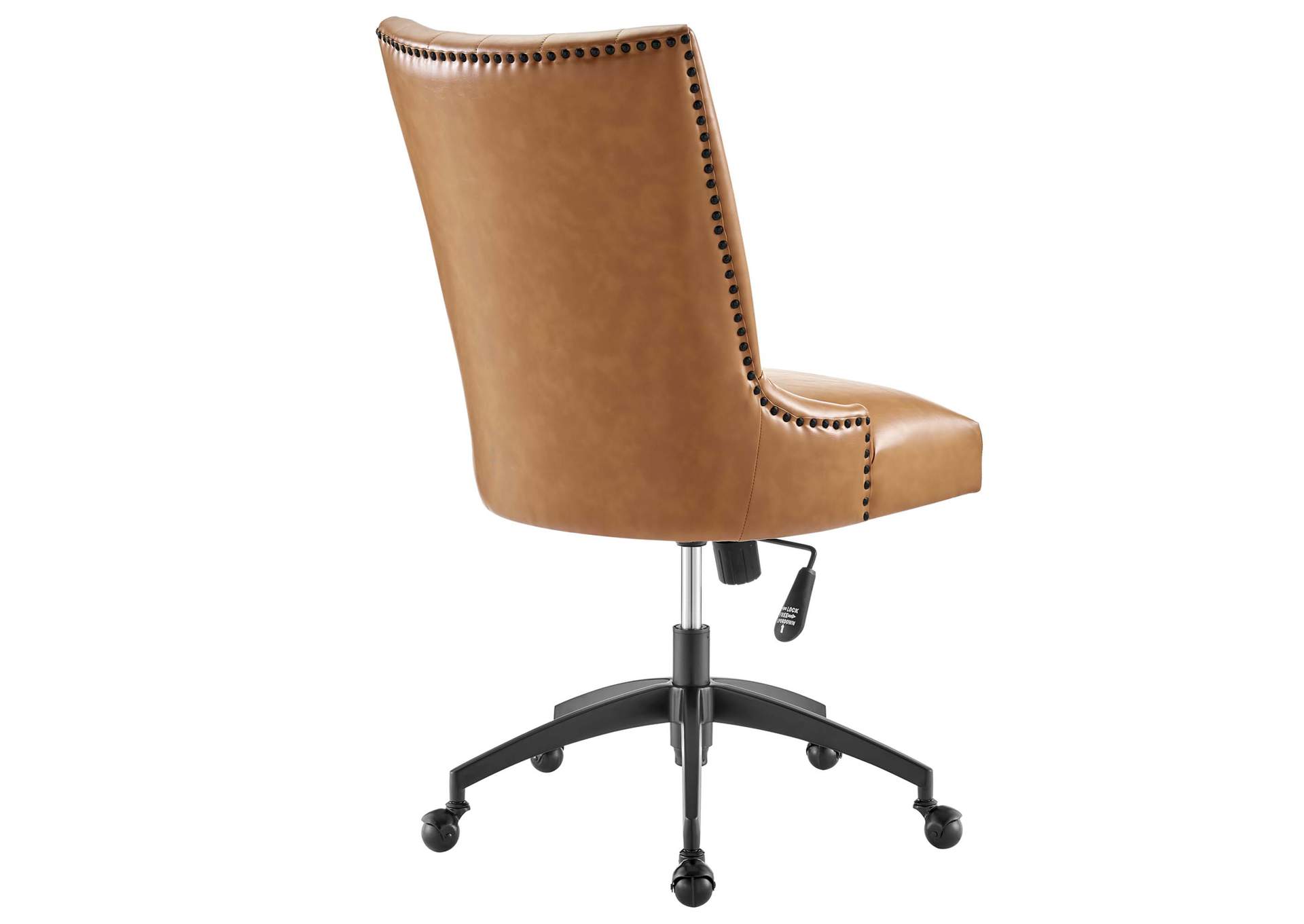 Empower Channel Tufted Vegan Leather Office Chair,Modway