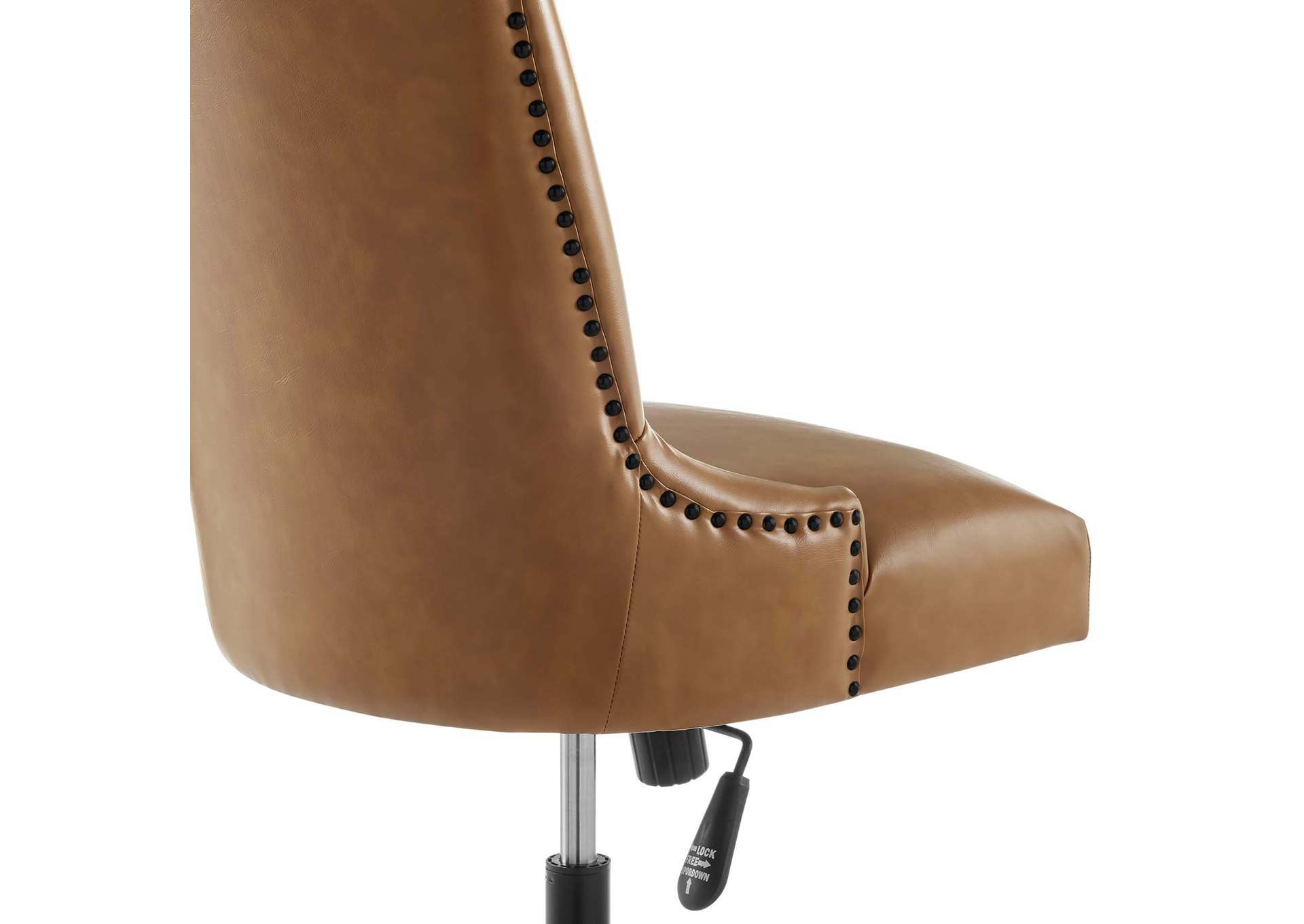 Empower Channel Tufted Vegan Leather Office Chair,Modway