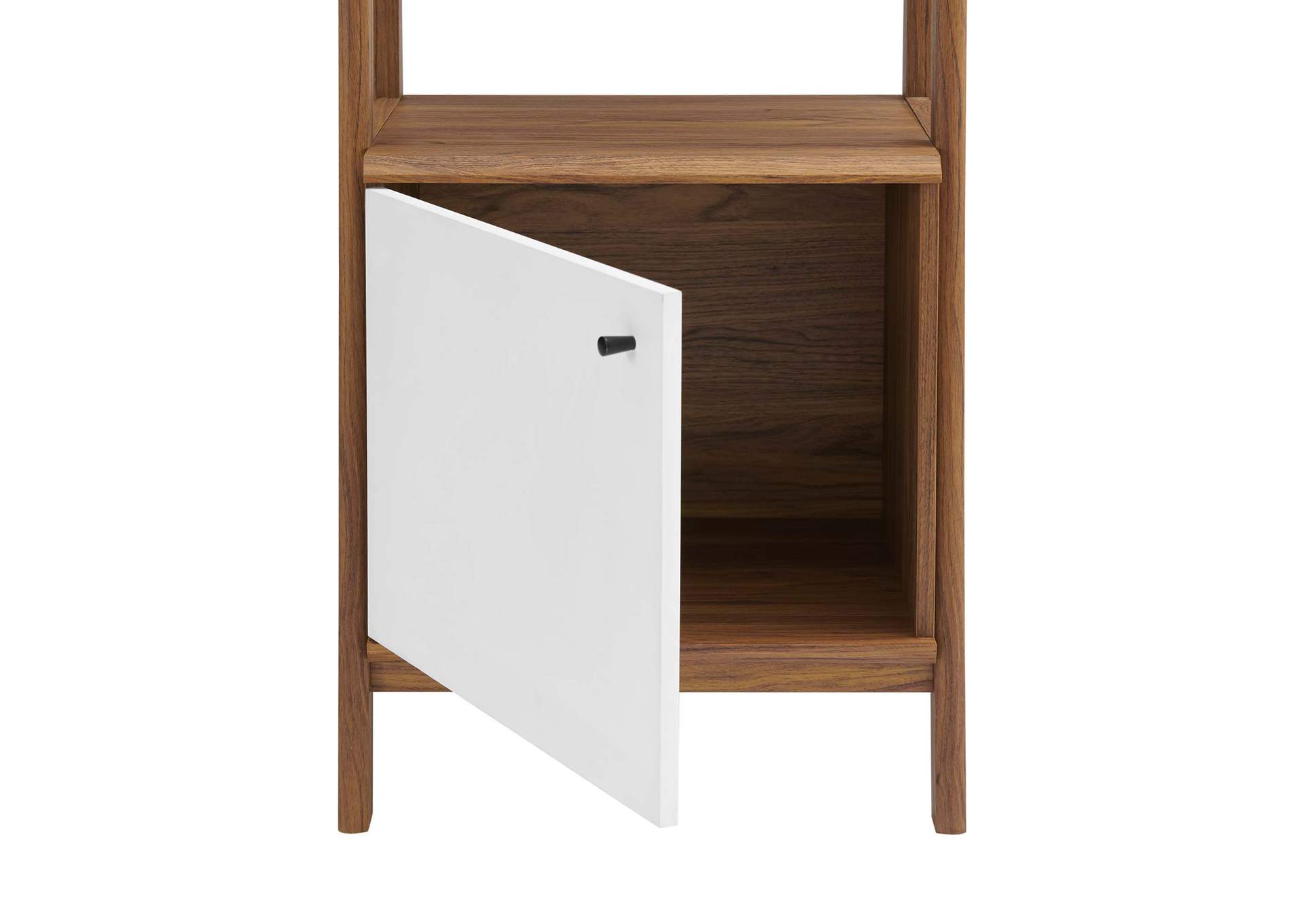 Walnut White Bixby 21" Bookshelf,Modway