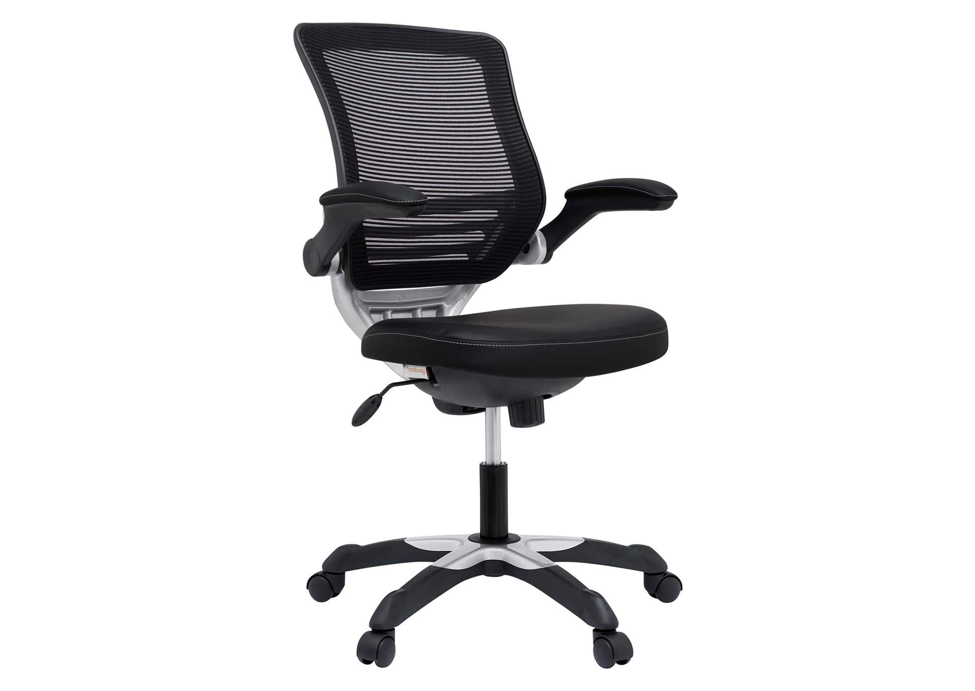 Black Edge Vinyl Office Chair,Modway