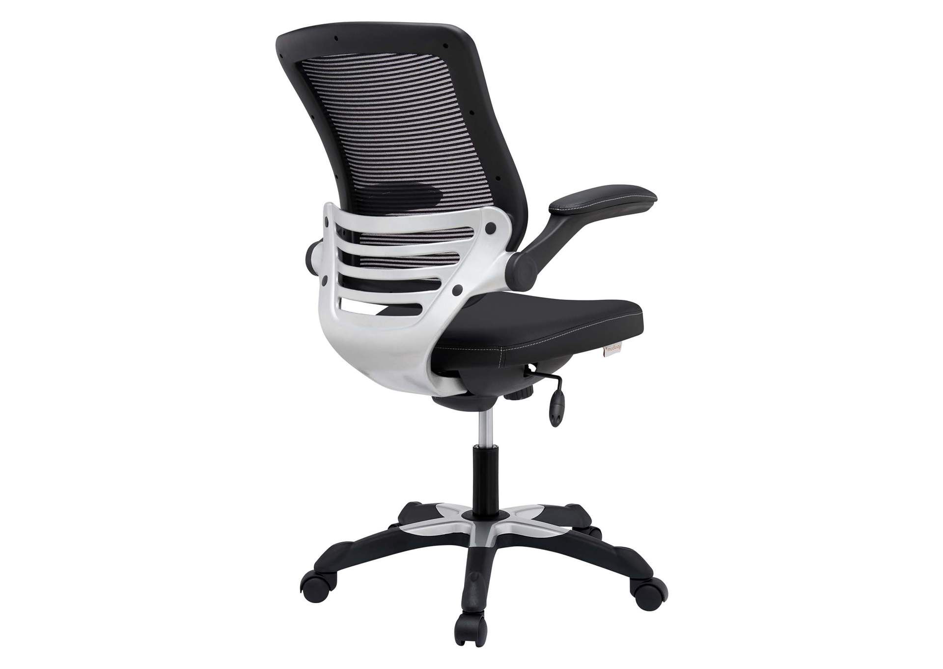 Black Edge Vinyl Office Chair,Modway