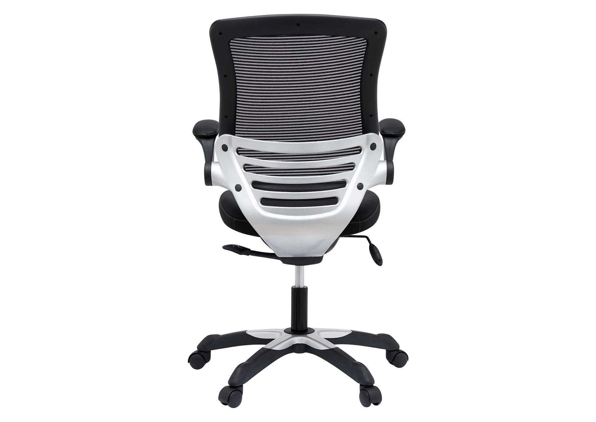 Black Edge Vinyl Office Chair,Modway