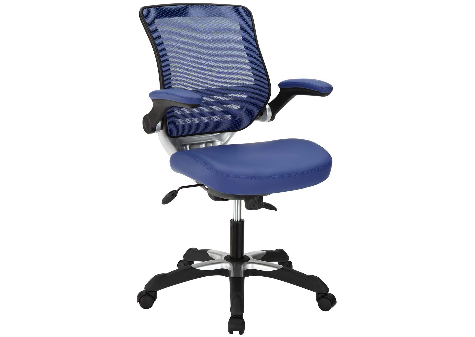 Blue Edge Vinyl Office Chair,Modway