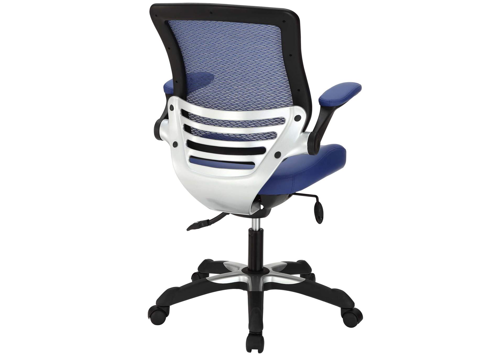 Blue Edge Vinyl Office Chair,Modway