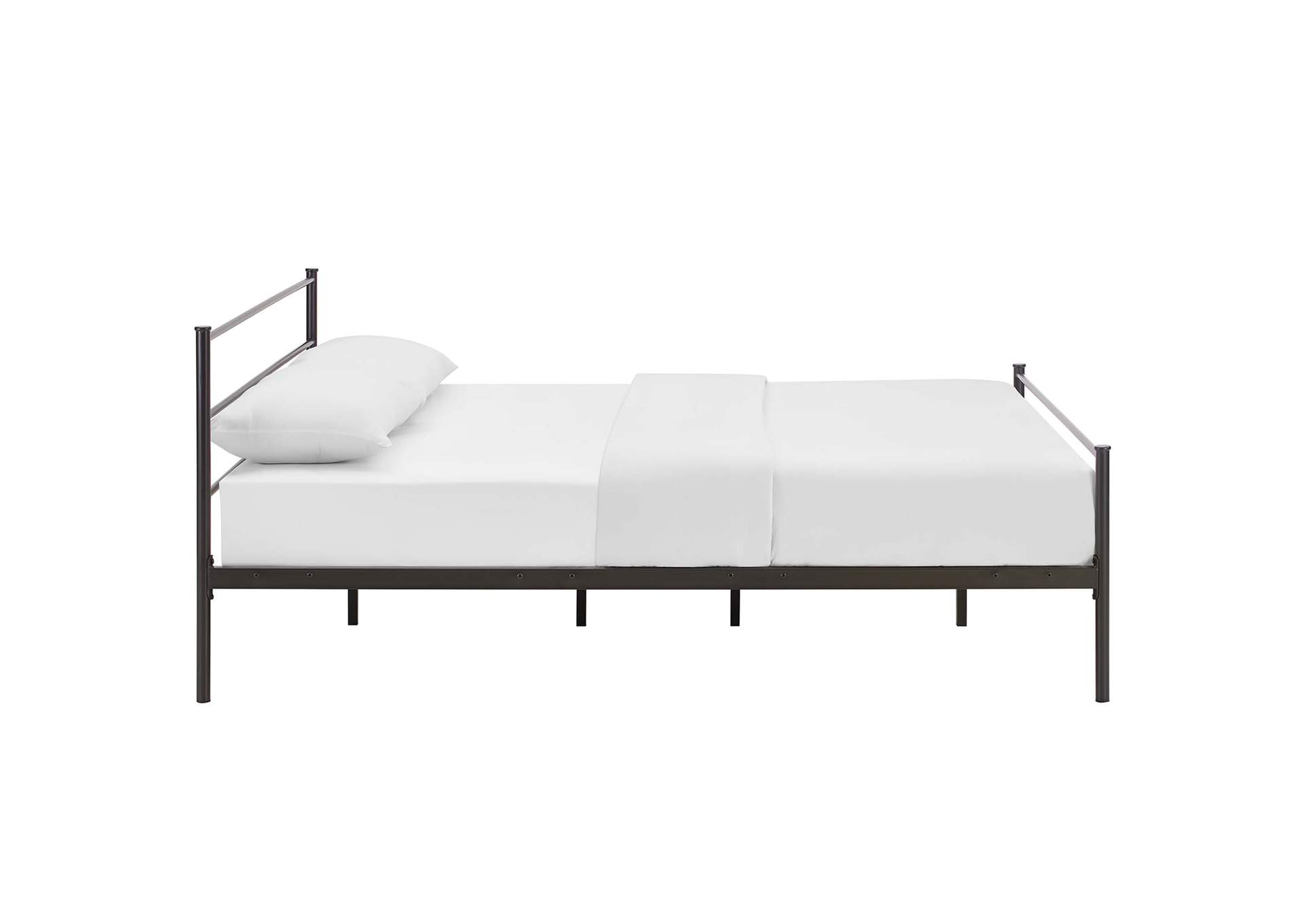 Brown Alina Full Platform Bed Frame,Modway