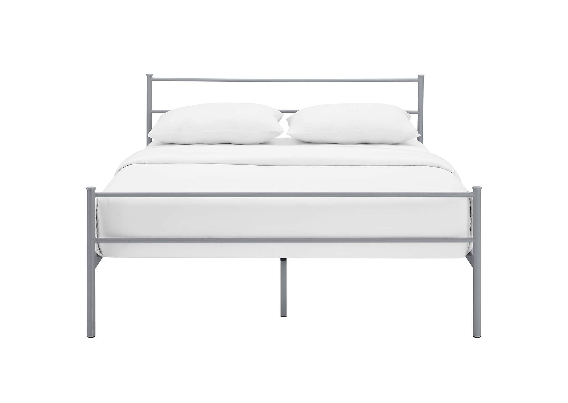 Gray Alina Full Platform Bed Frame,Modway