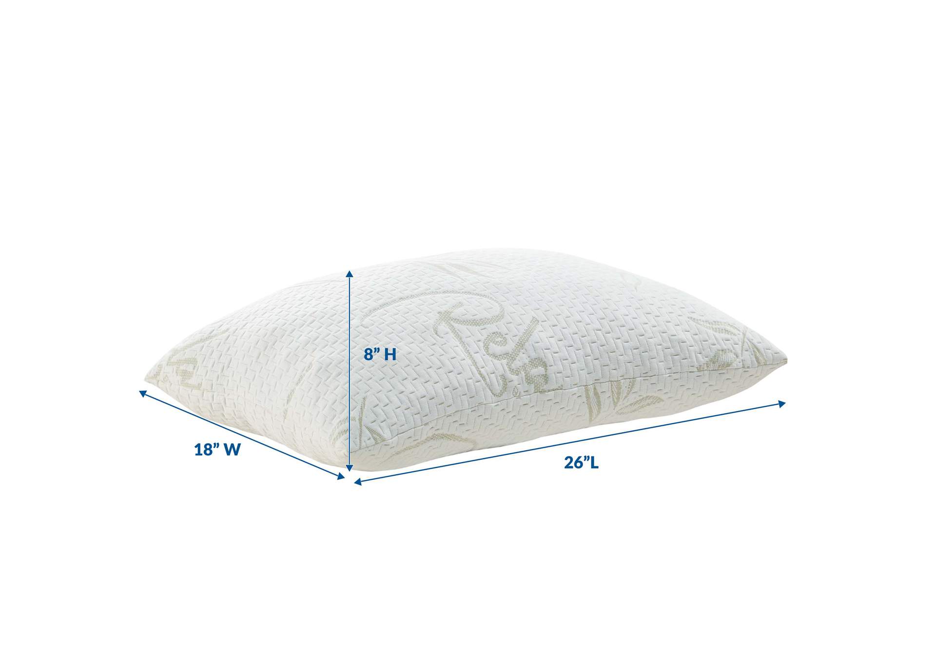 White Relax Standard/Queen Size Pillow,Modway